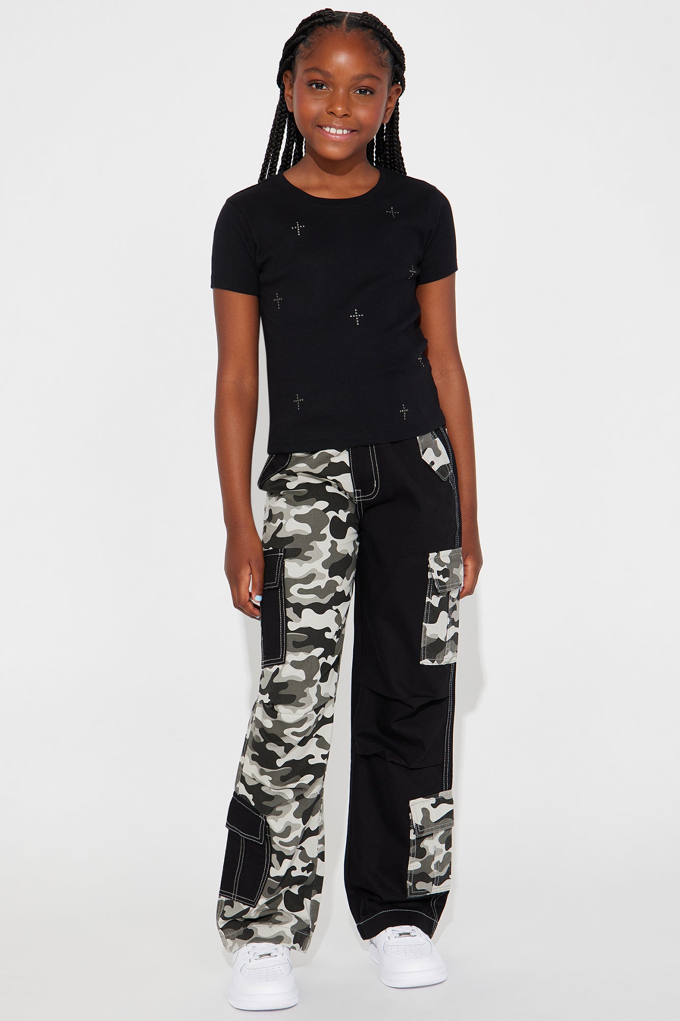Mini Born Ready Colorblock Cargo Jeans