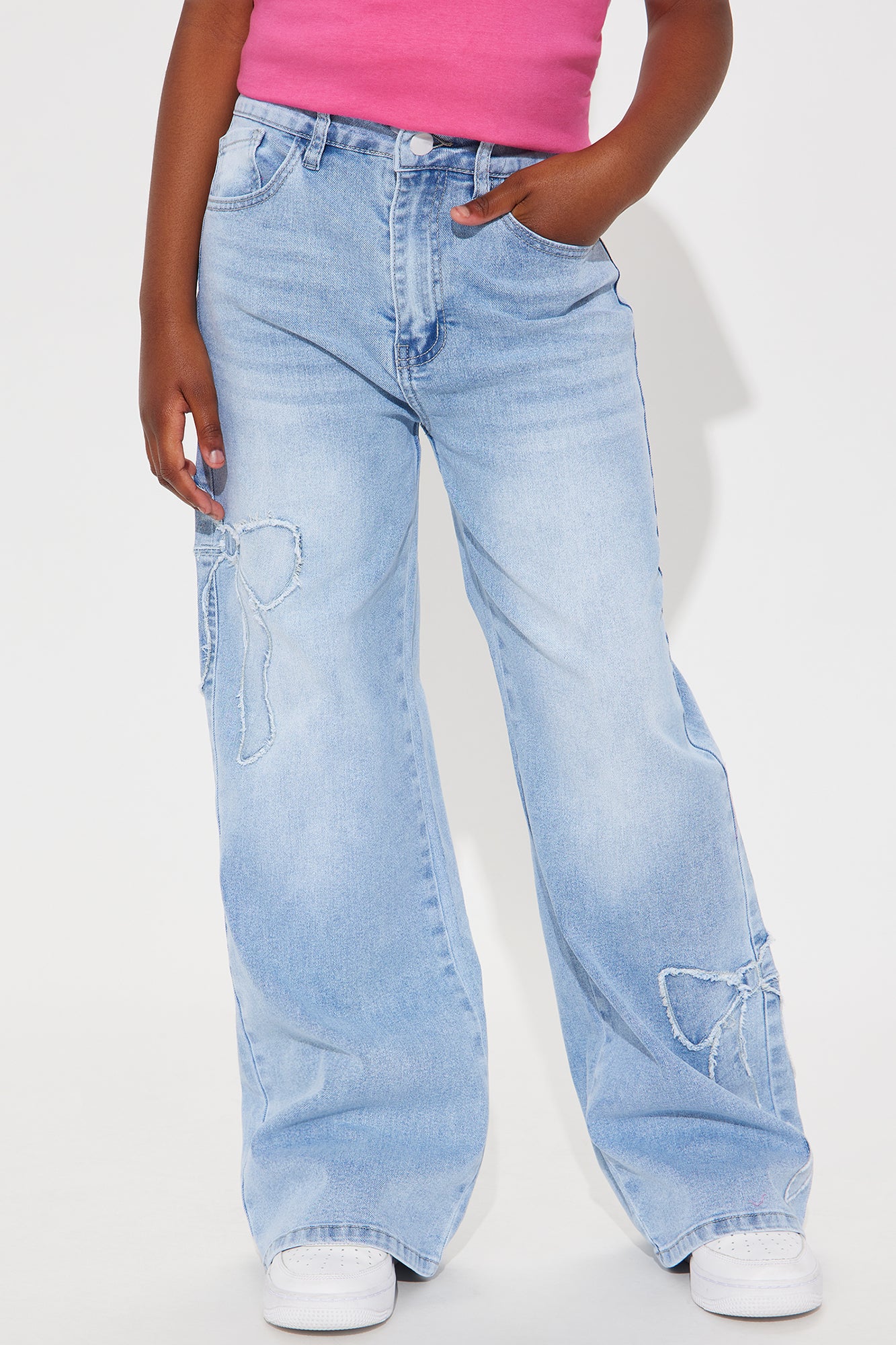 Mini Avery Bow Applique Jeans