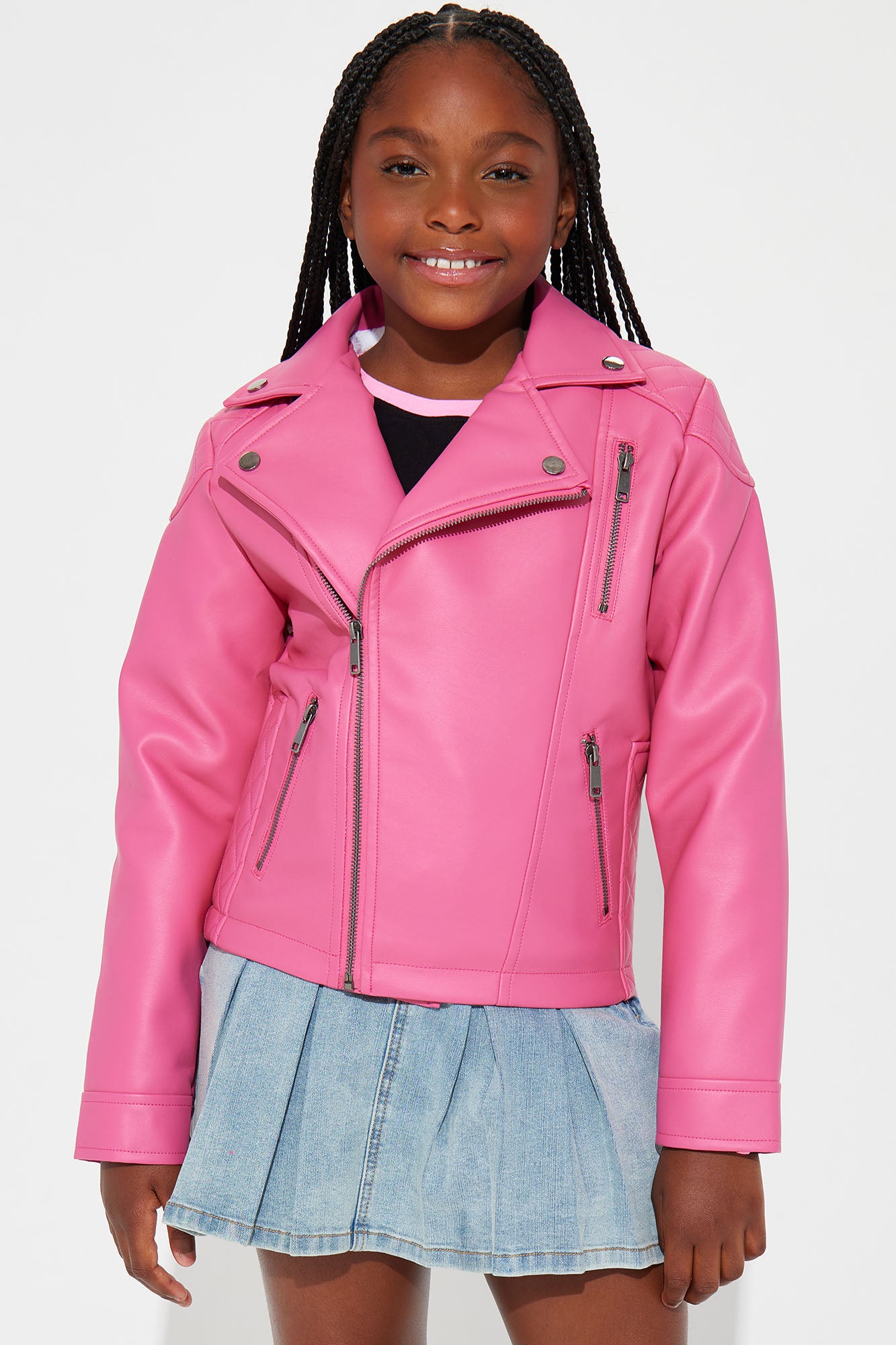Mini Always A Sweetheart Faux Leather Jacket