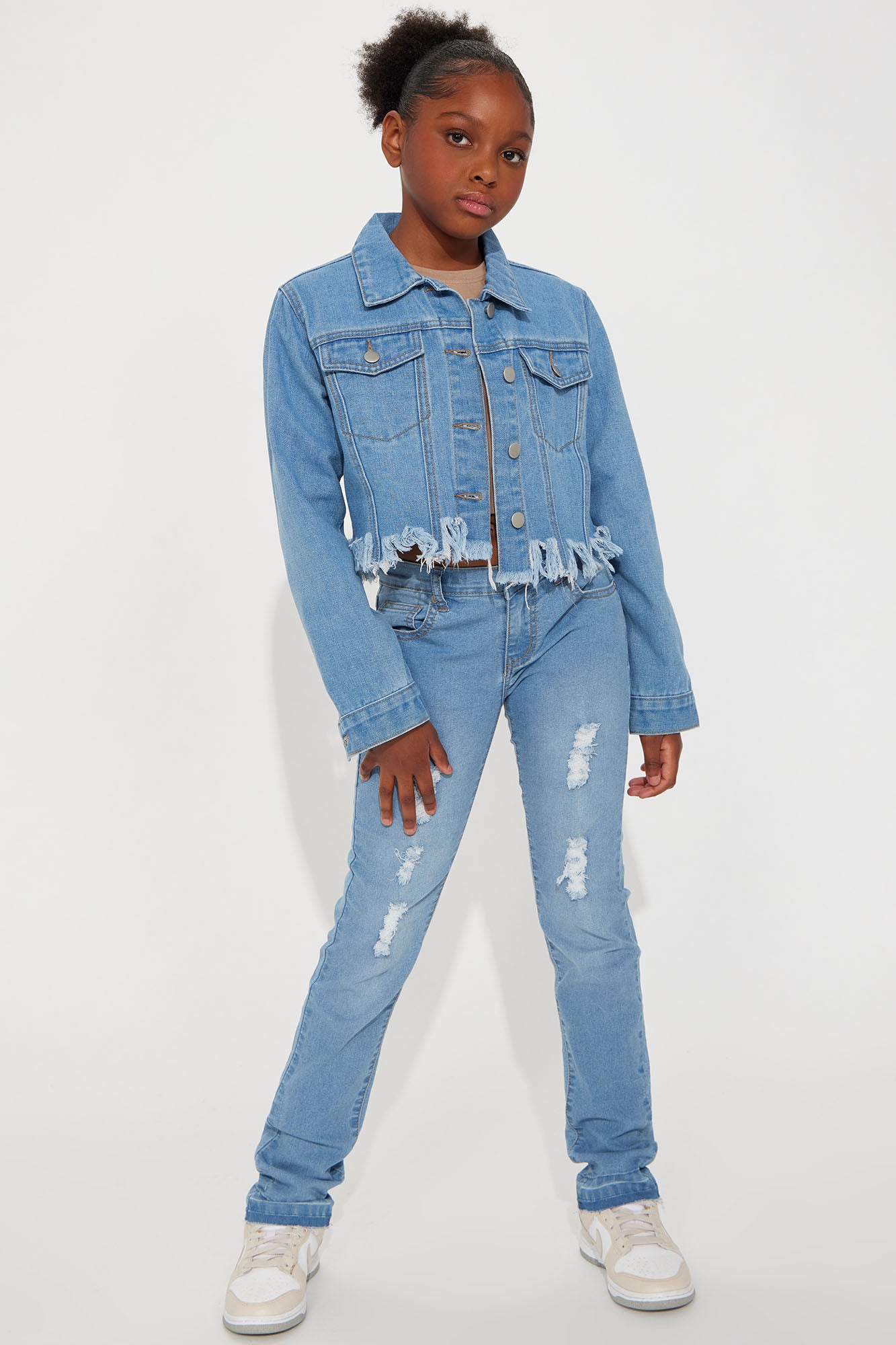Mini Marley Denim Jean & Jacket Set