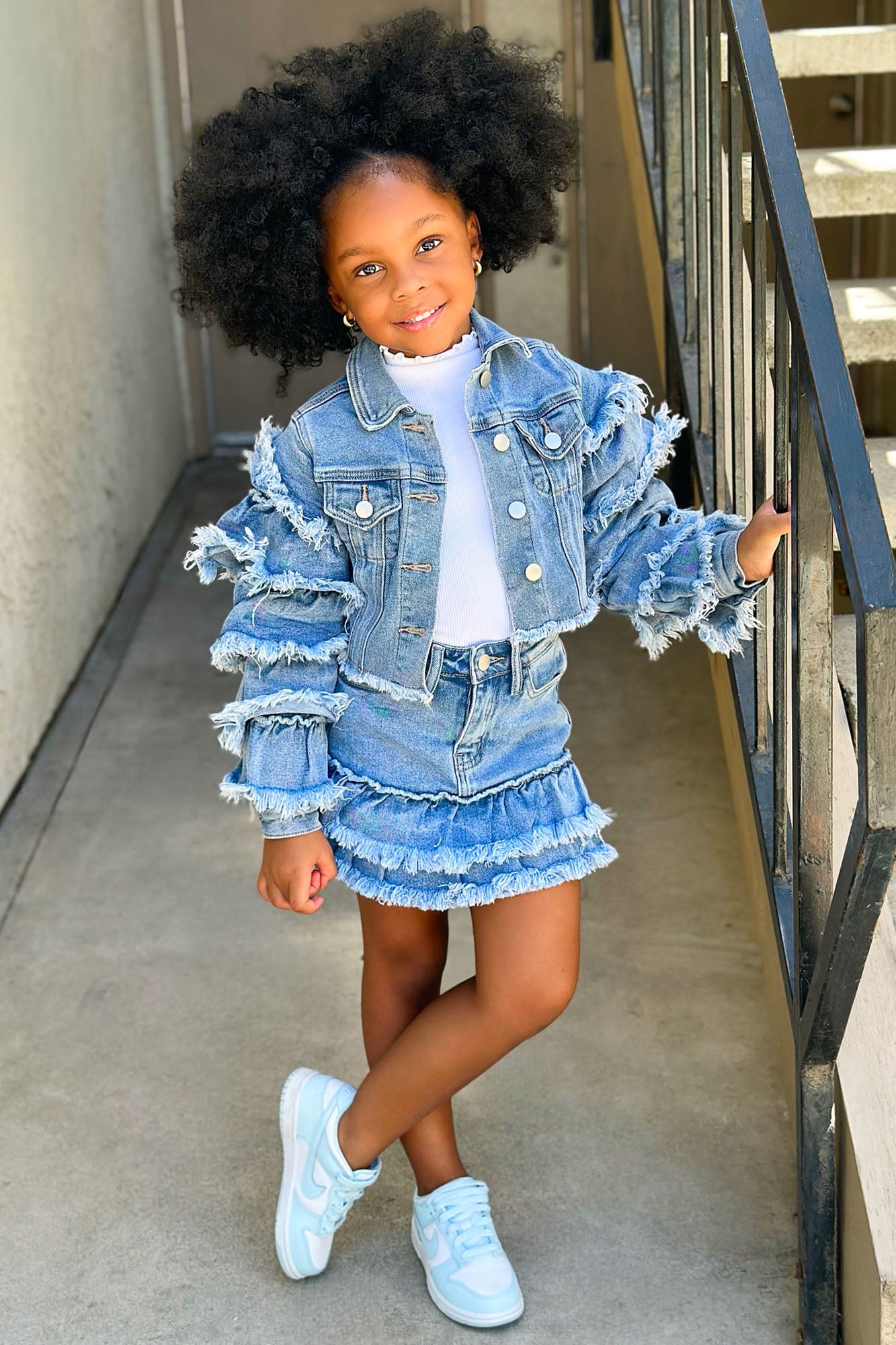 Mini Show You Off Denim Skort