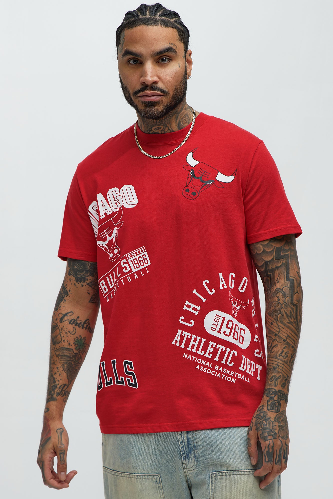 Bulls Slap Shots Short Sleeve Tee