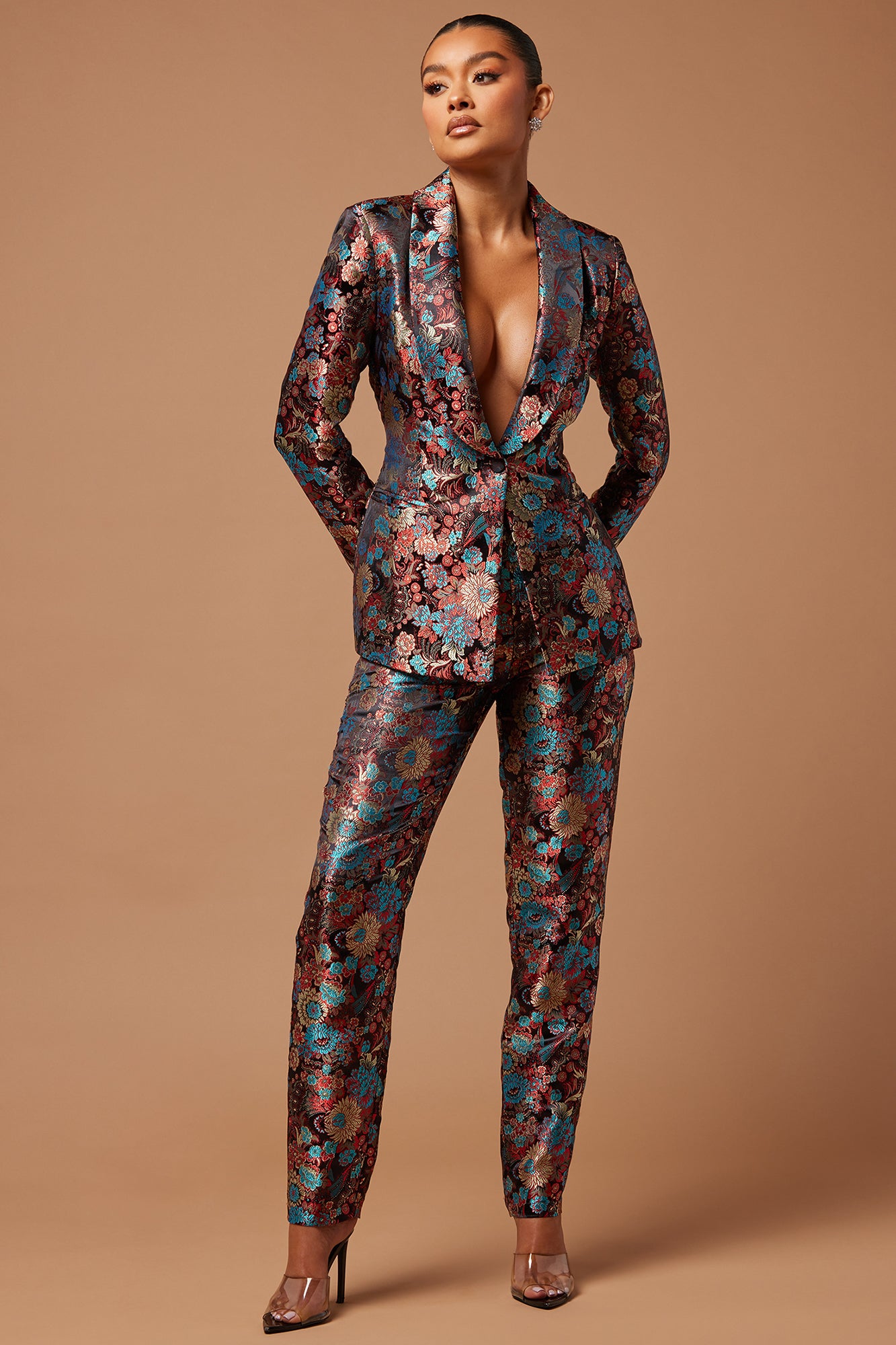 Pretty In Pink Embroidered Suit Set