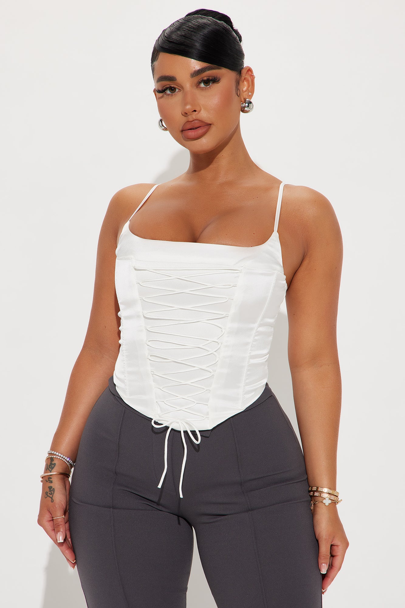 Margot Satin Corset Top