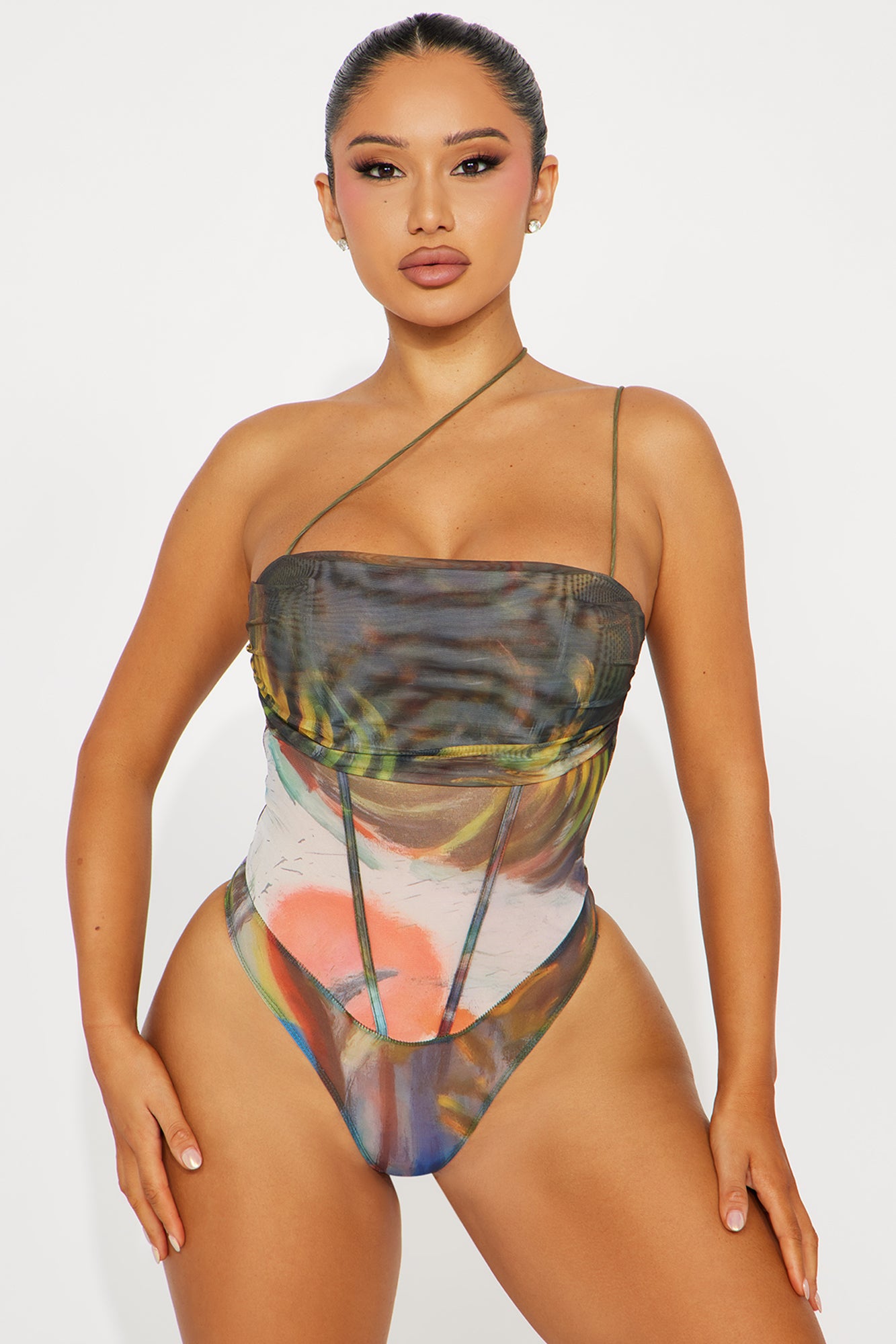 Madi Mesh Corset Bodysuit