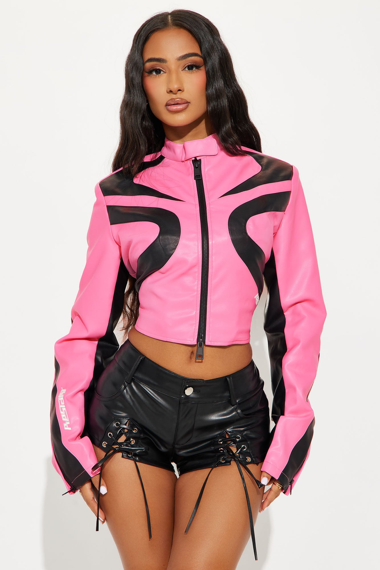 Restart Again Faux Leather Moto Jacket