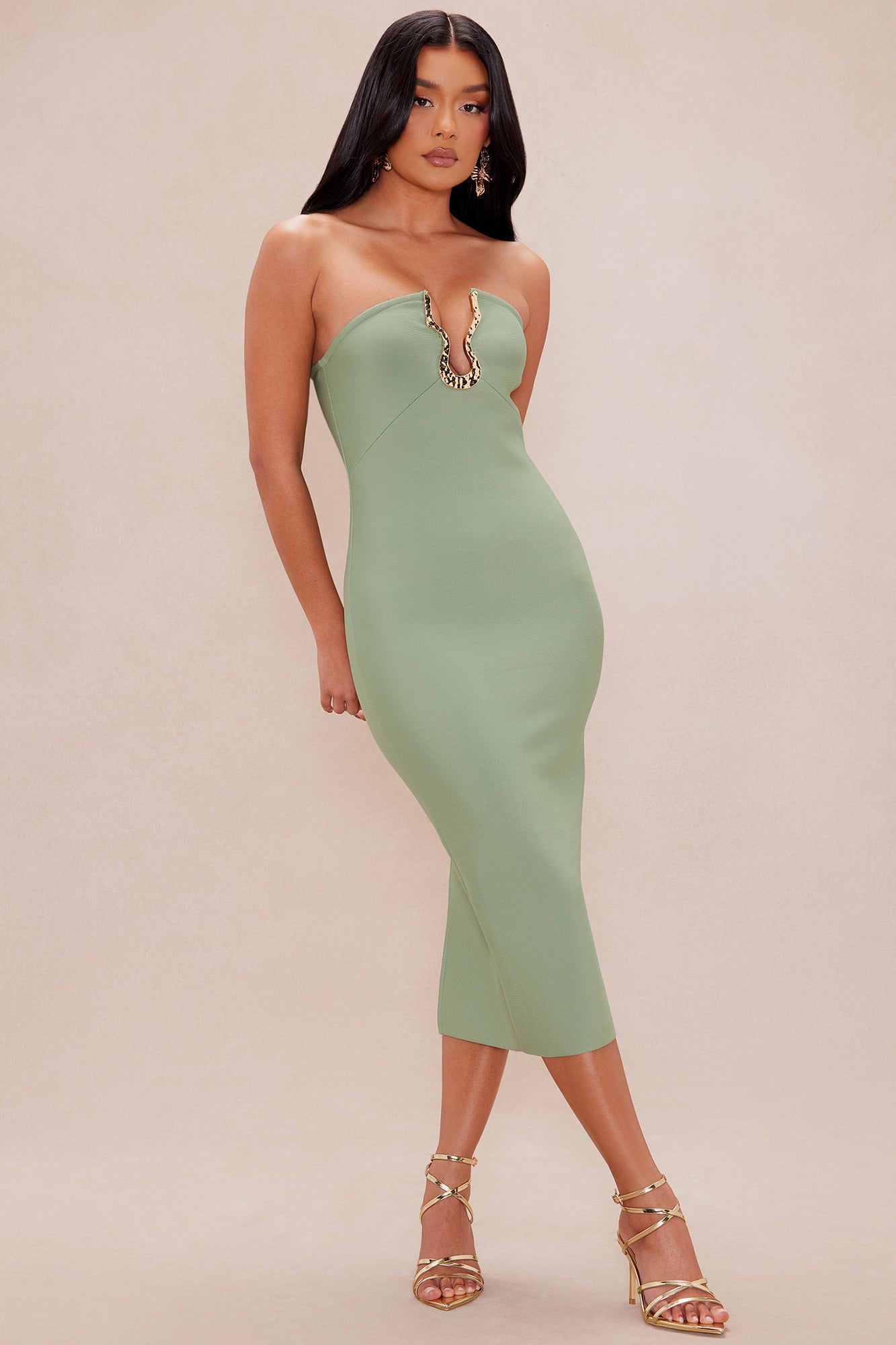 Mykonos Bandage Midi Dress