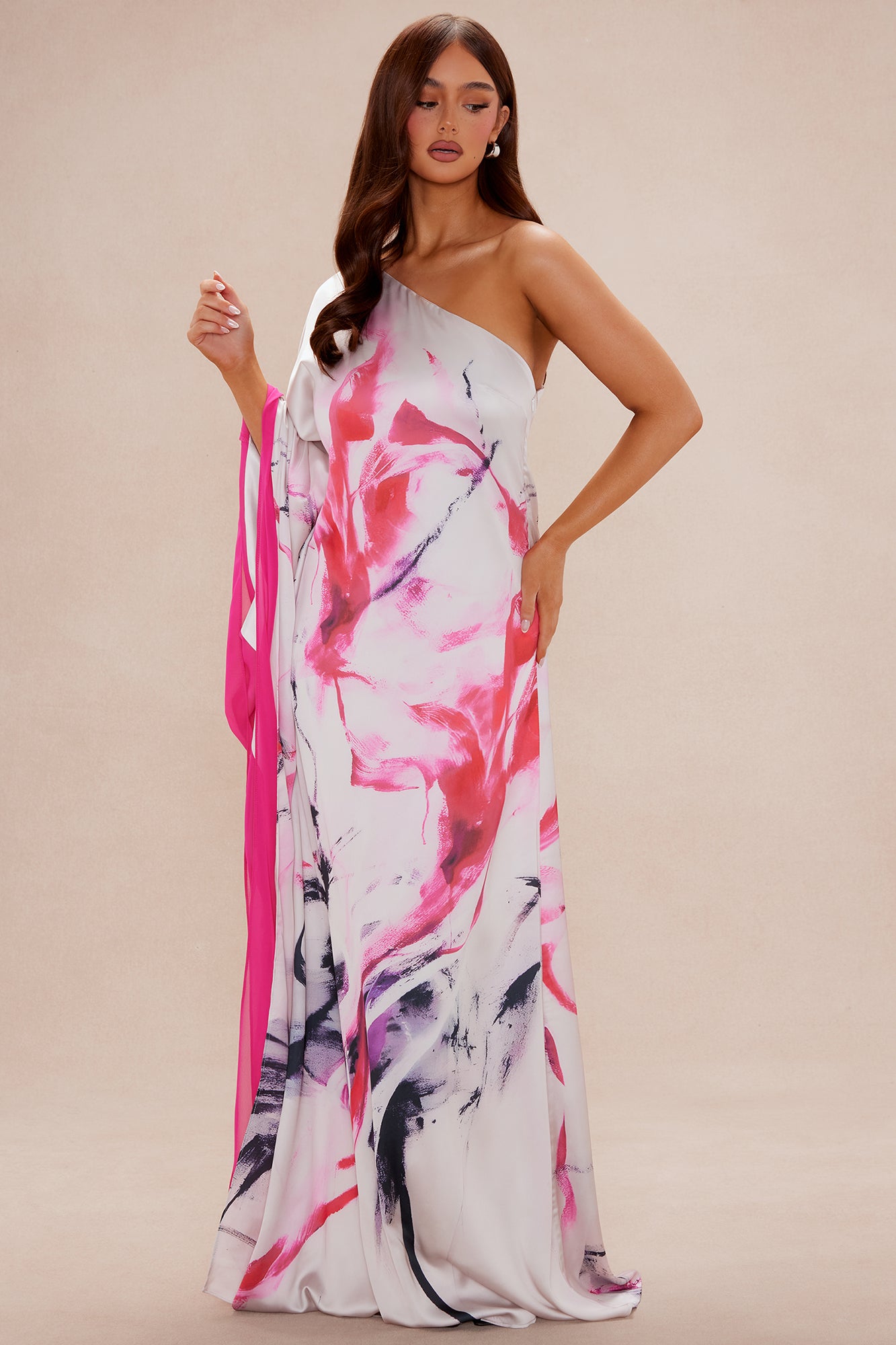 Prettiest Occasion Satin Maxi Dress