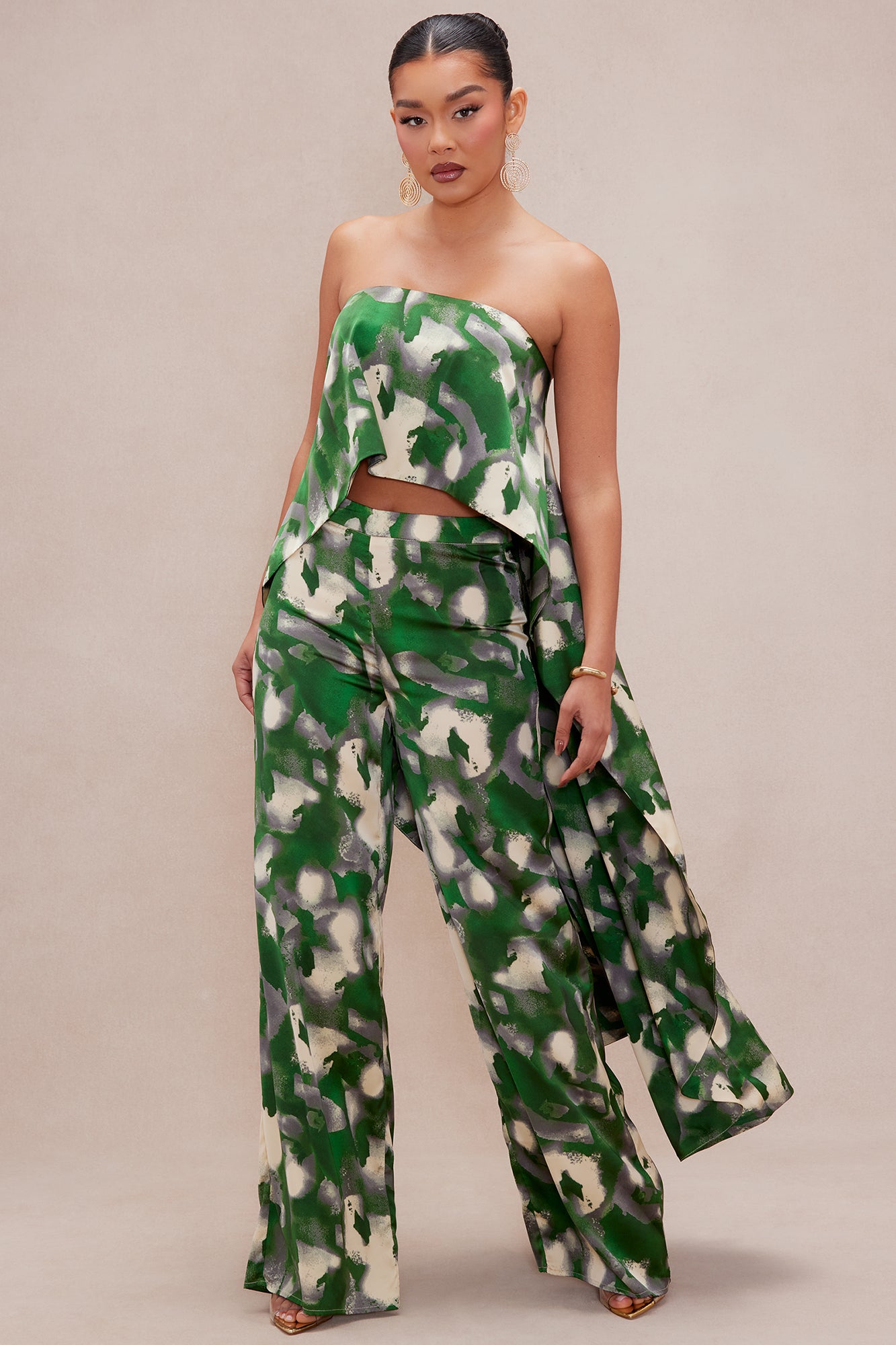 Kimoko Satin Pant Set