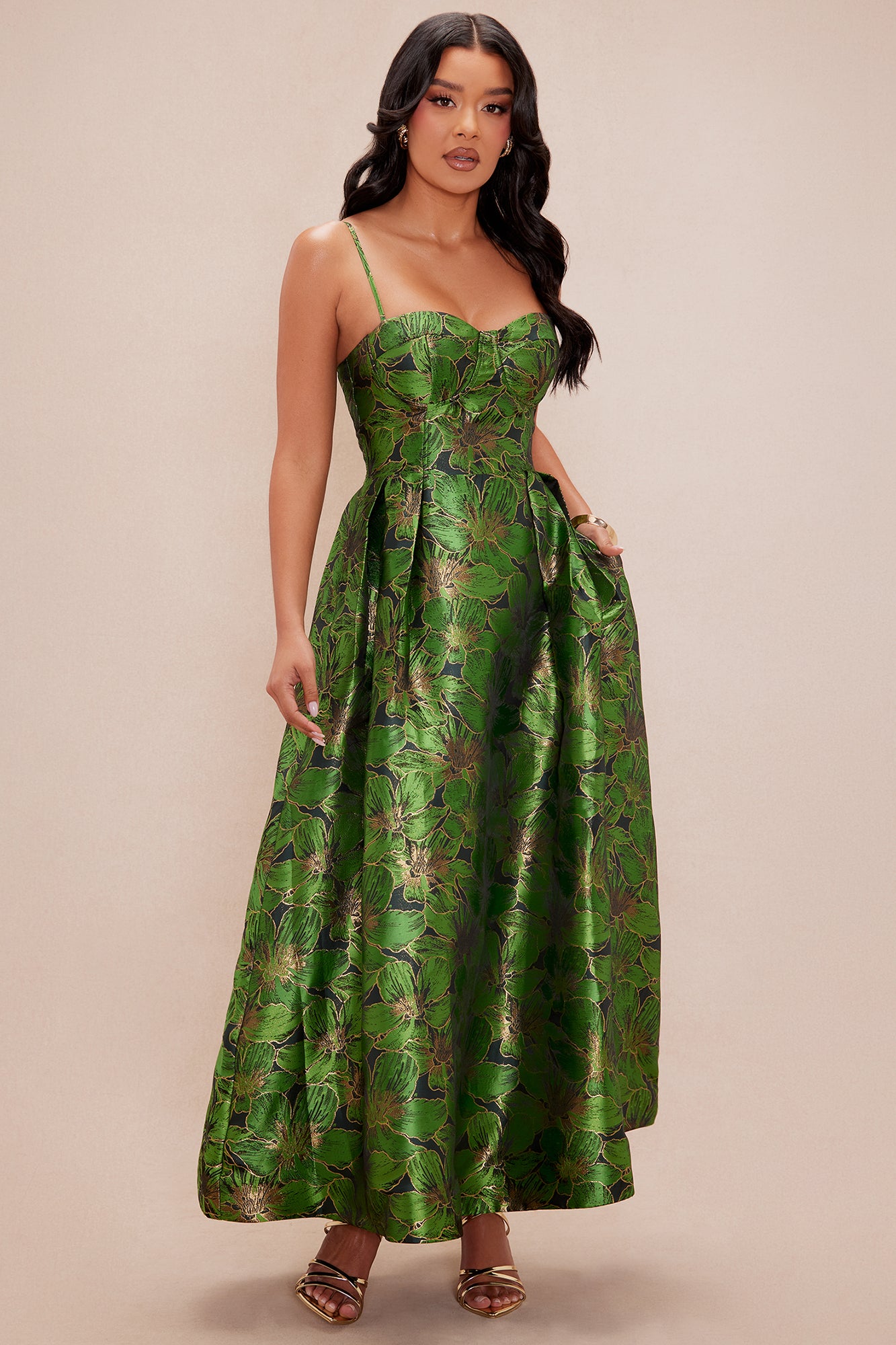 Jessica Jacquard Midi Dress
