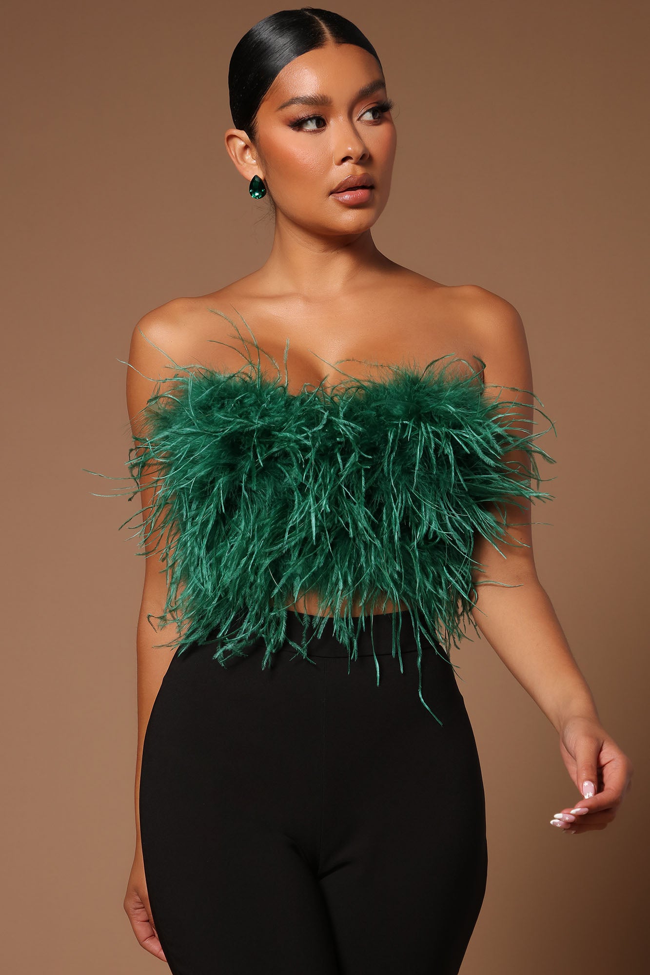 Asalia Feathered Top