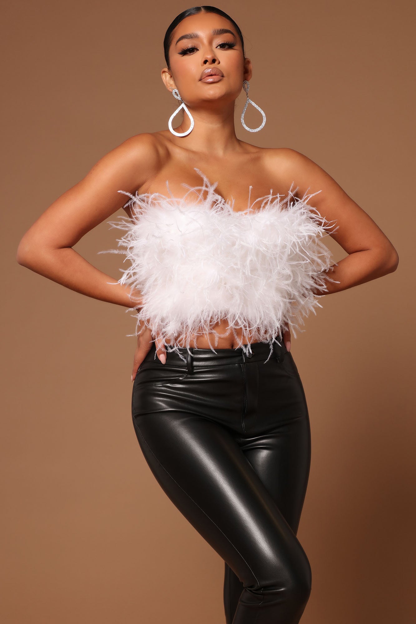 Asalia Feathered Top