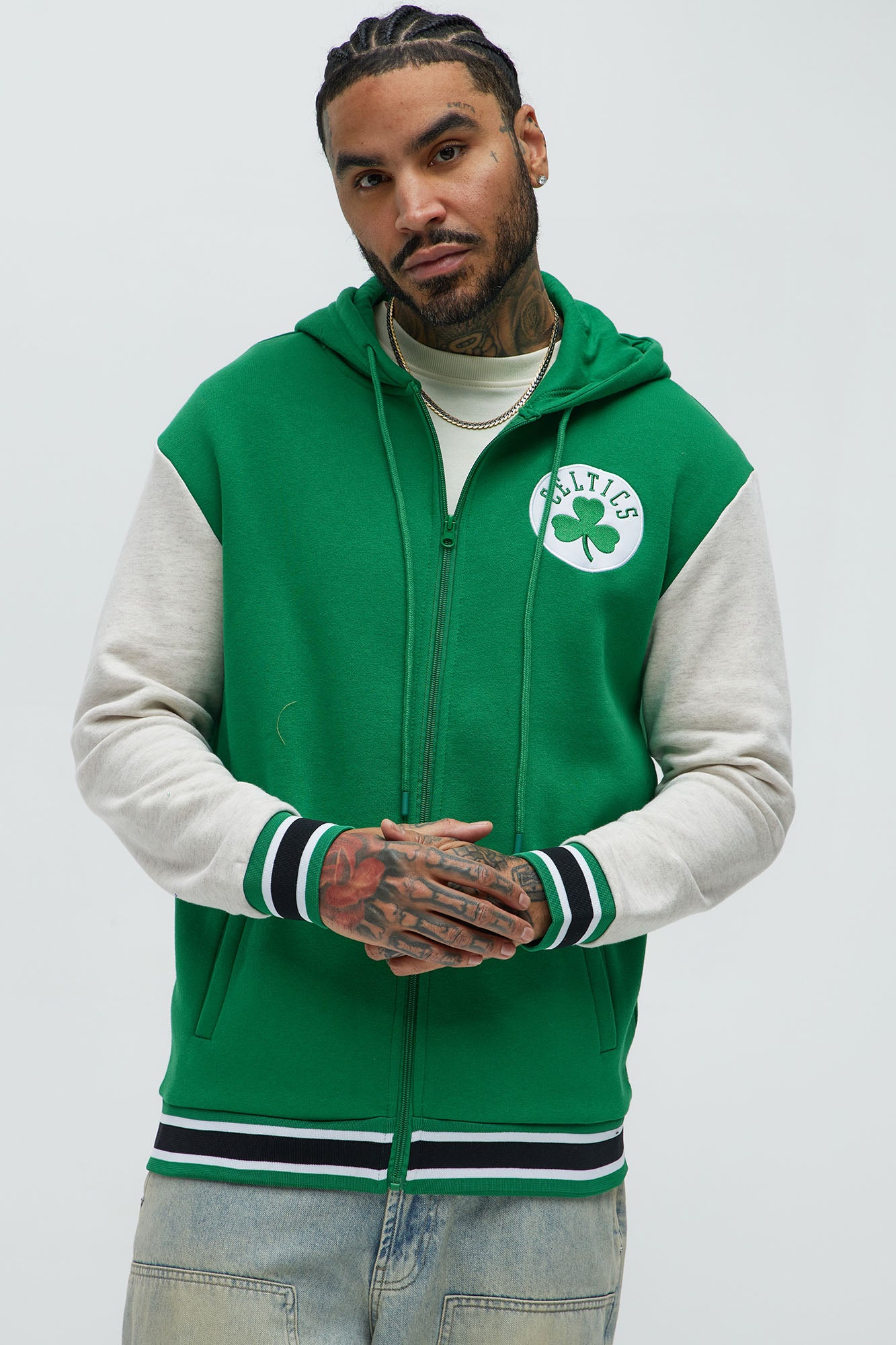 Celtics Above The Rim Zip Up Hoodie