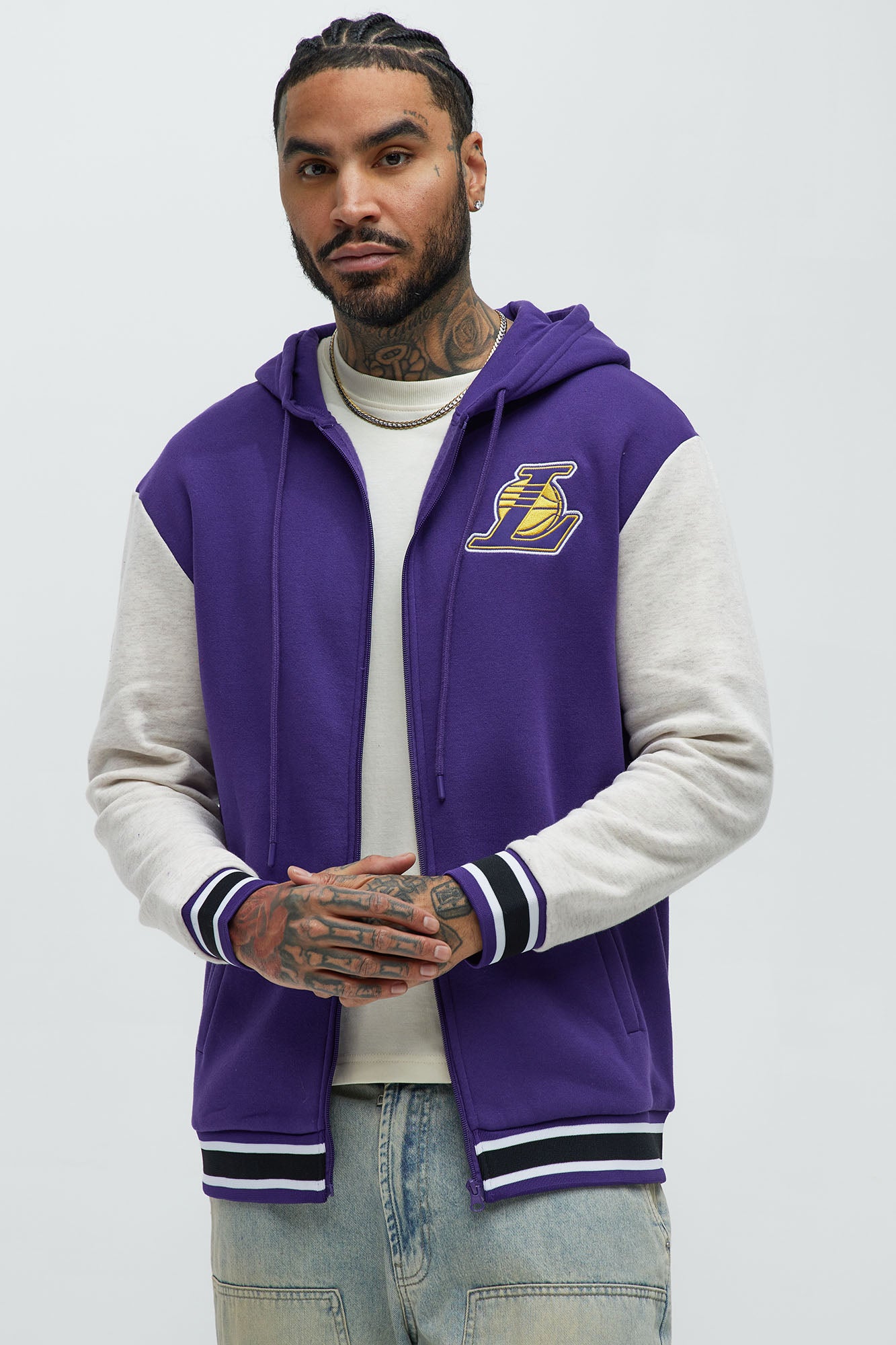 Lakers Above The Rim Zip Up Hoodie