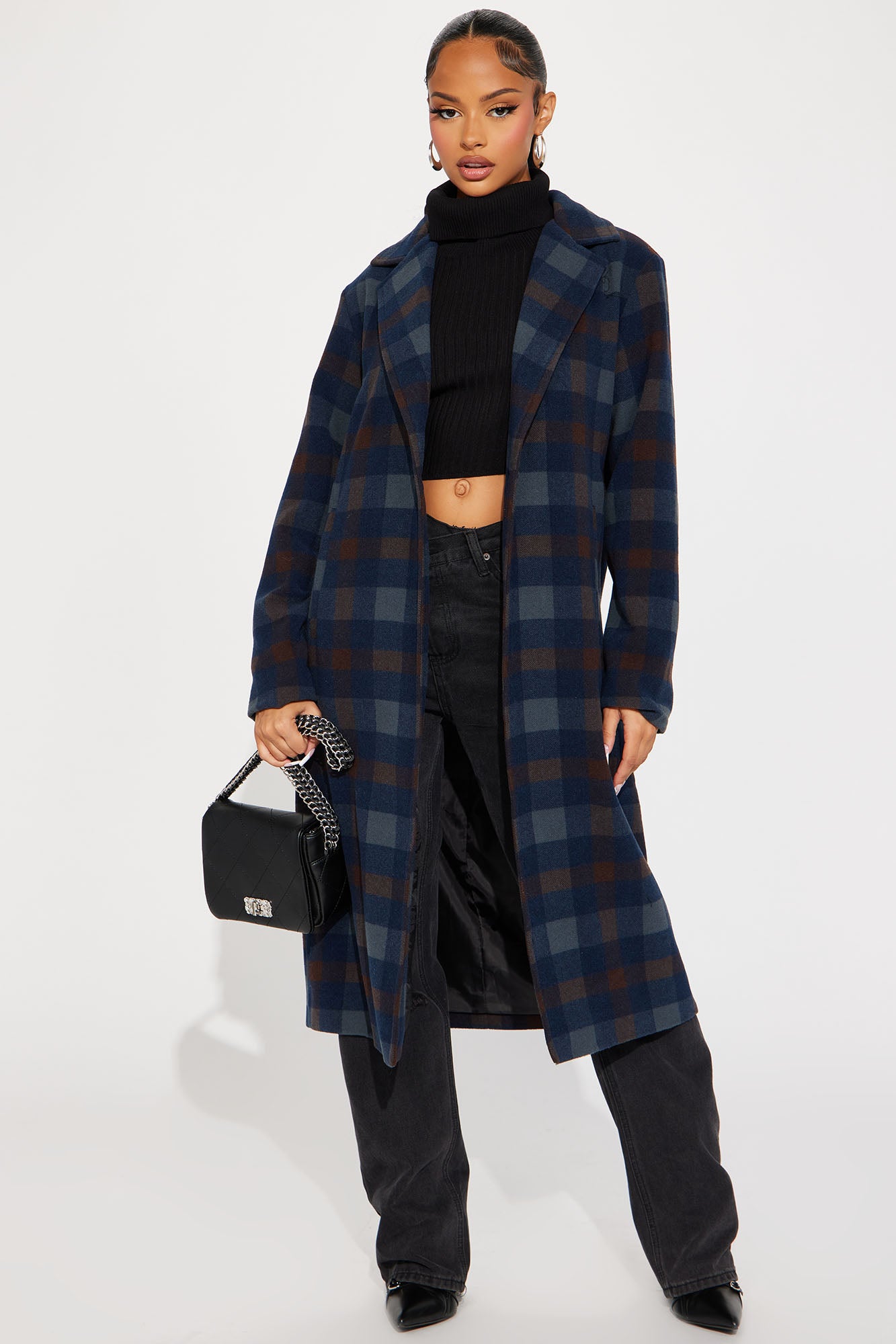You Plaid It Trench Coat