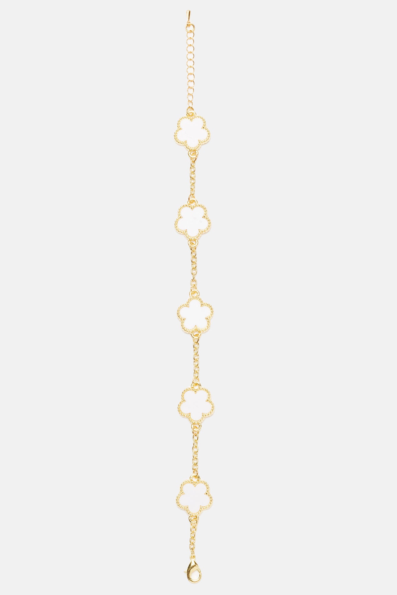 Iced Multi Clover Bracelet