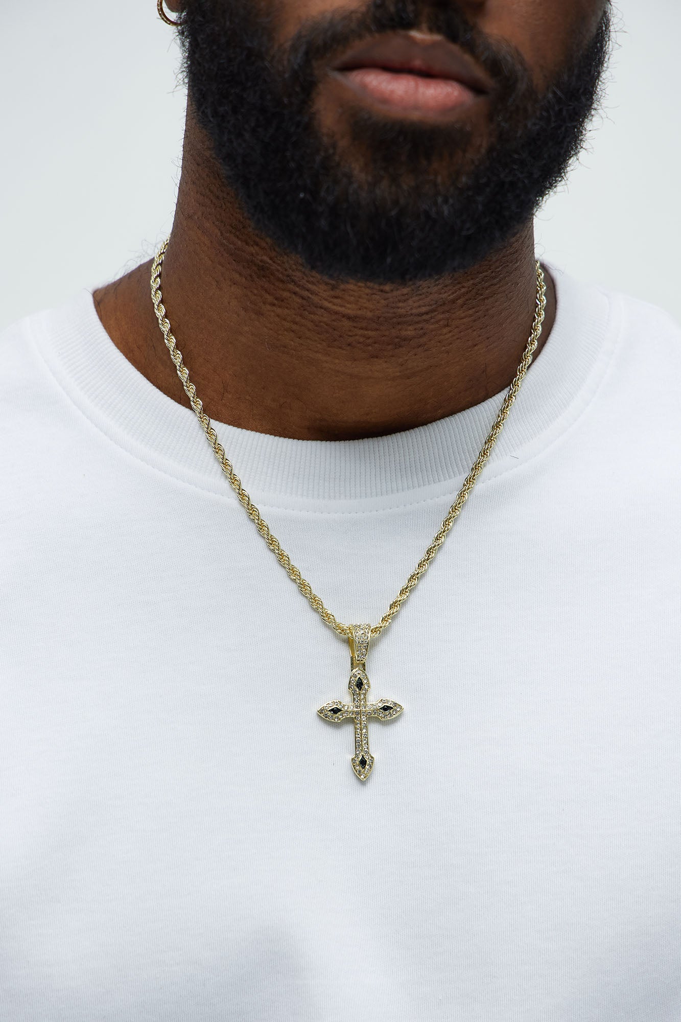 Echo Iced Cross Pendant