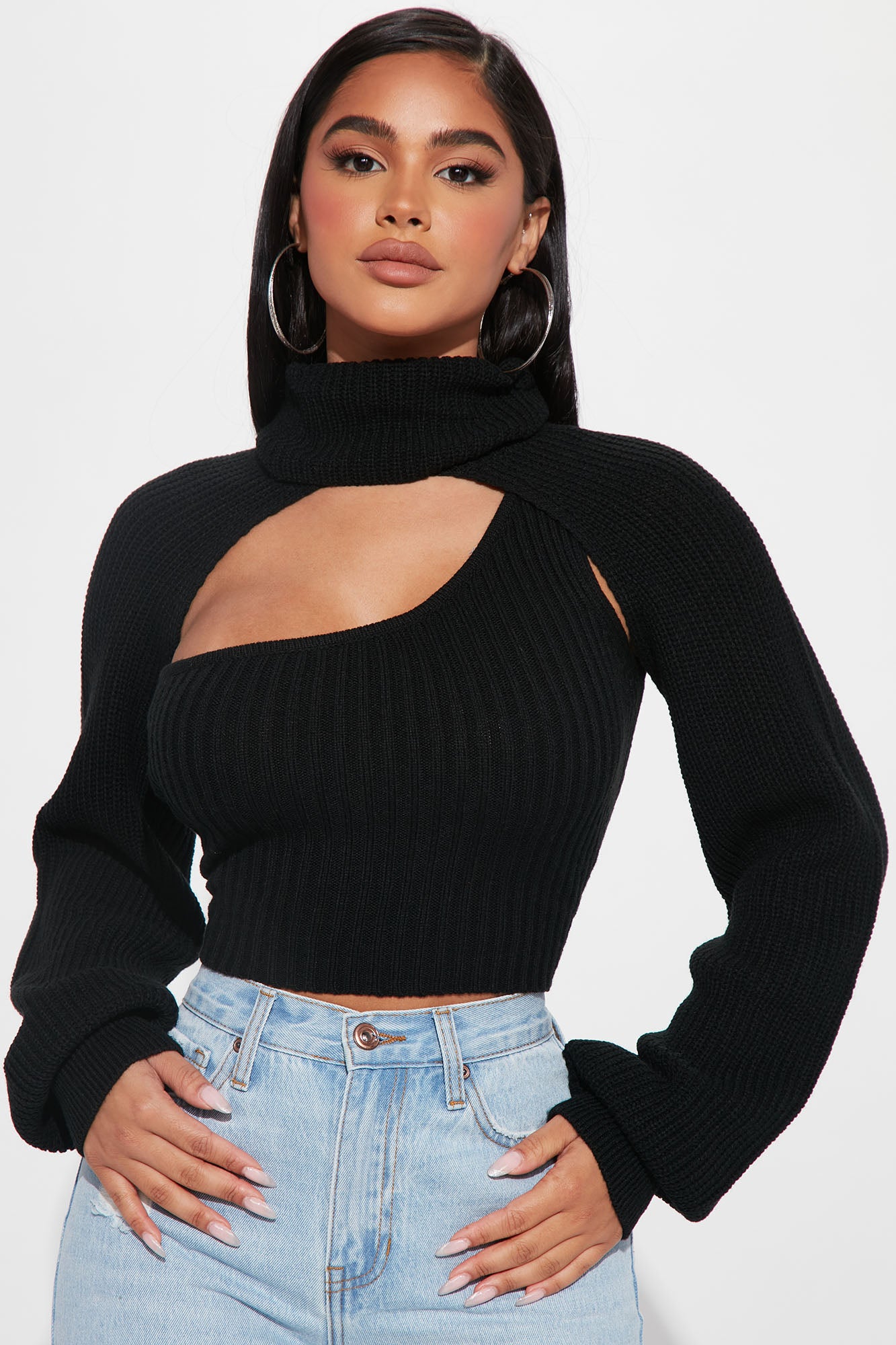 Feel It Out Turtleneck Sweater Set