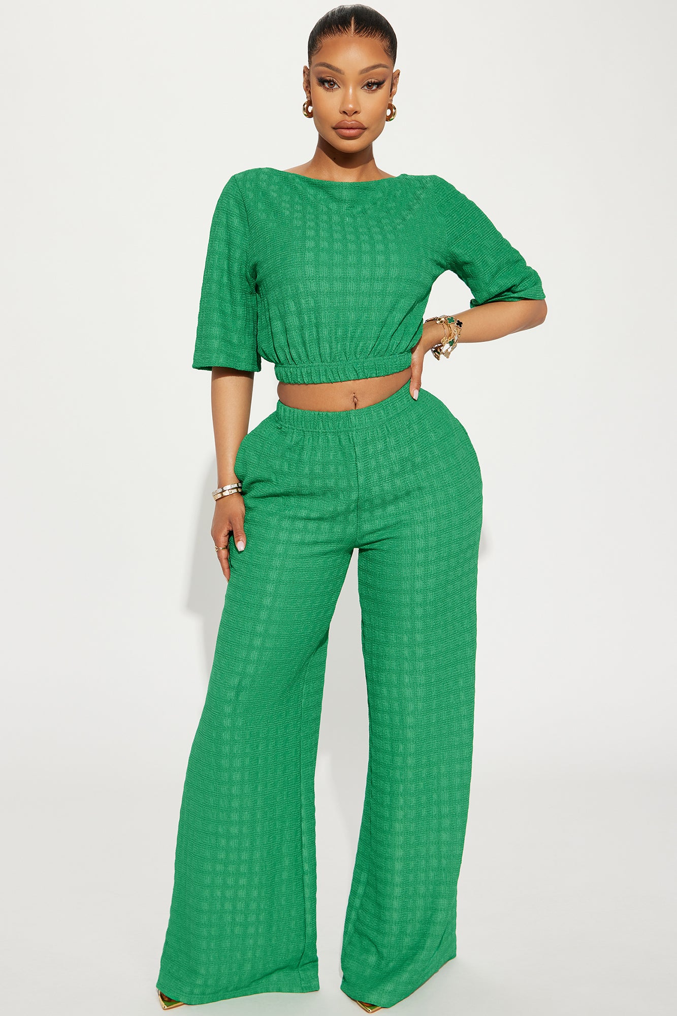 Day Plans Textured Pant Set