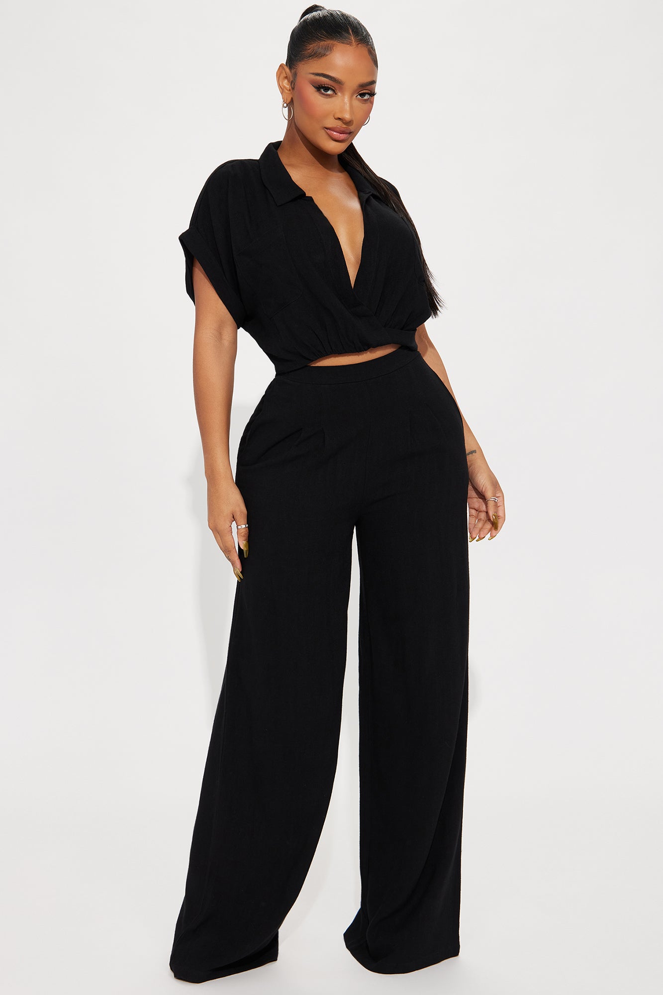 Andrea Linen Pant Set