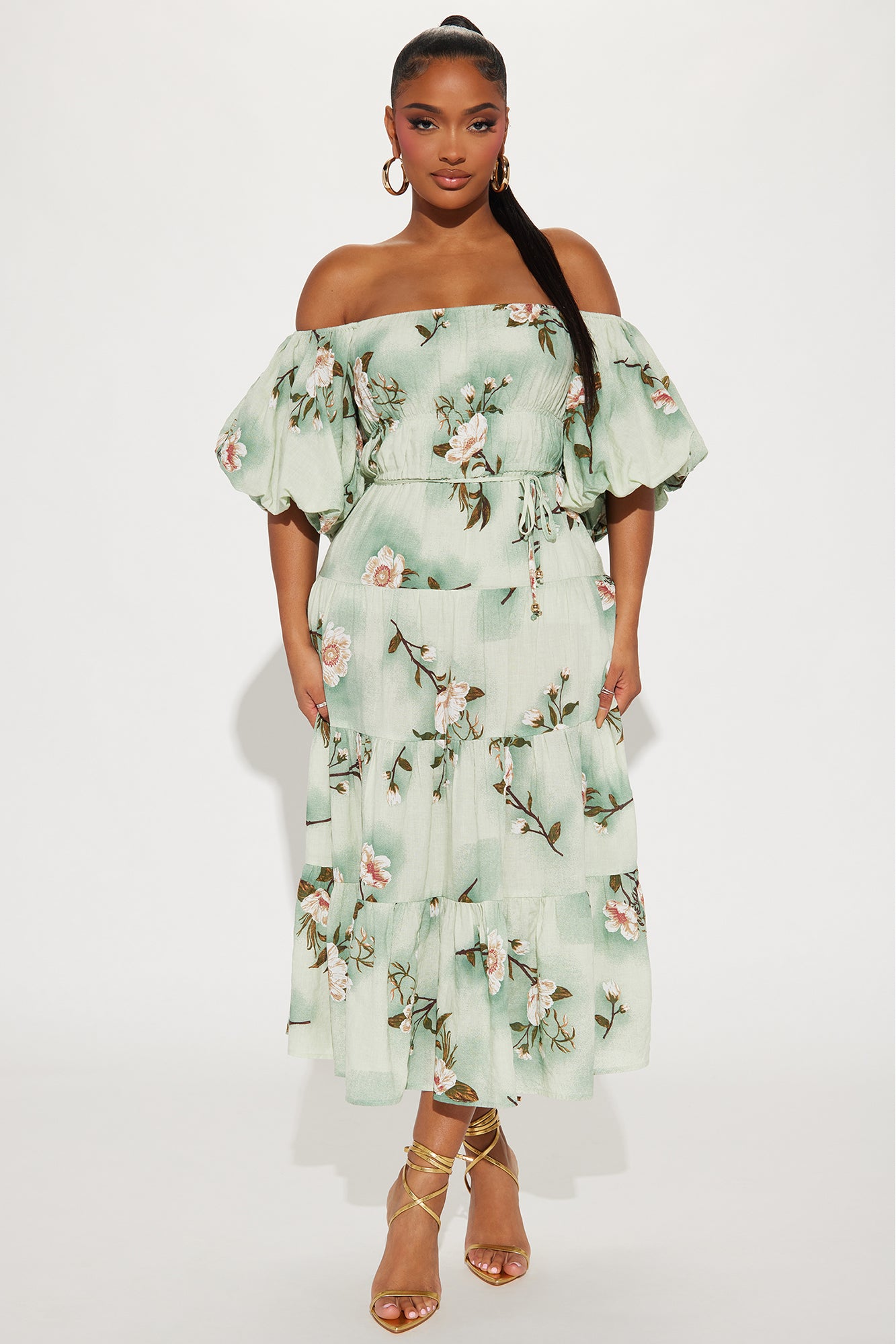 Magnolia Tiered Midi Dress