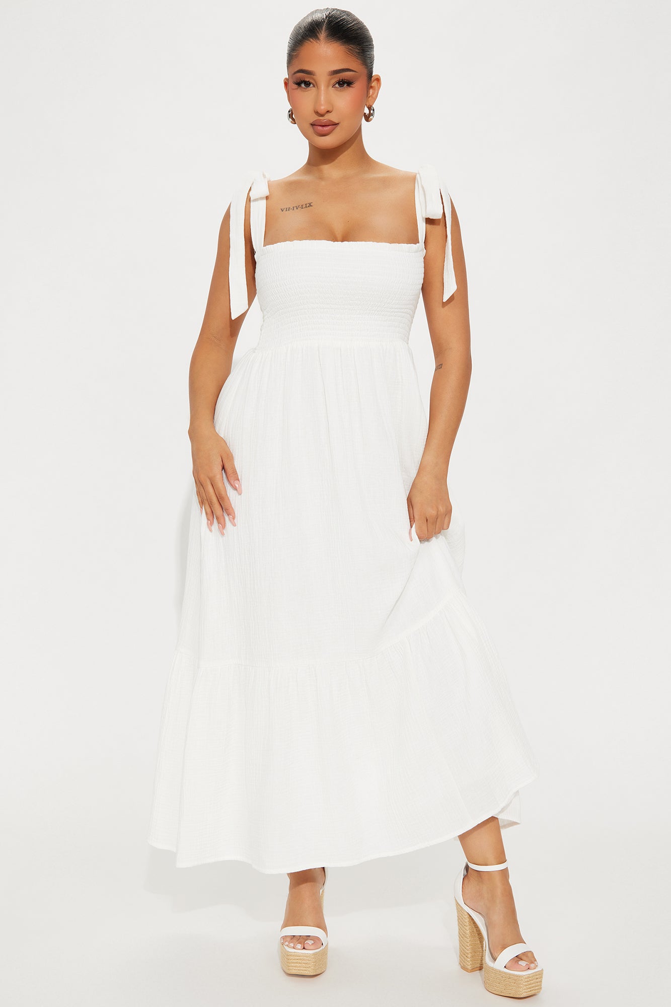 Liv Smocked Midi Dress