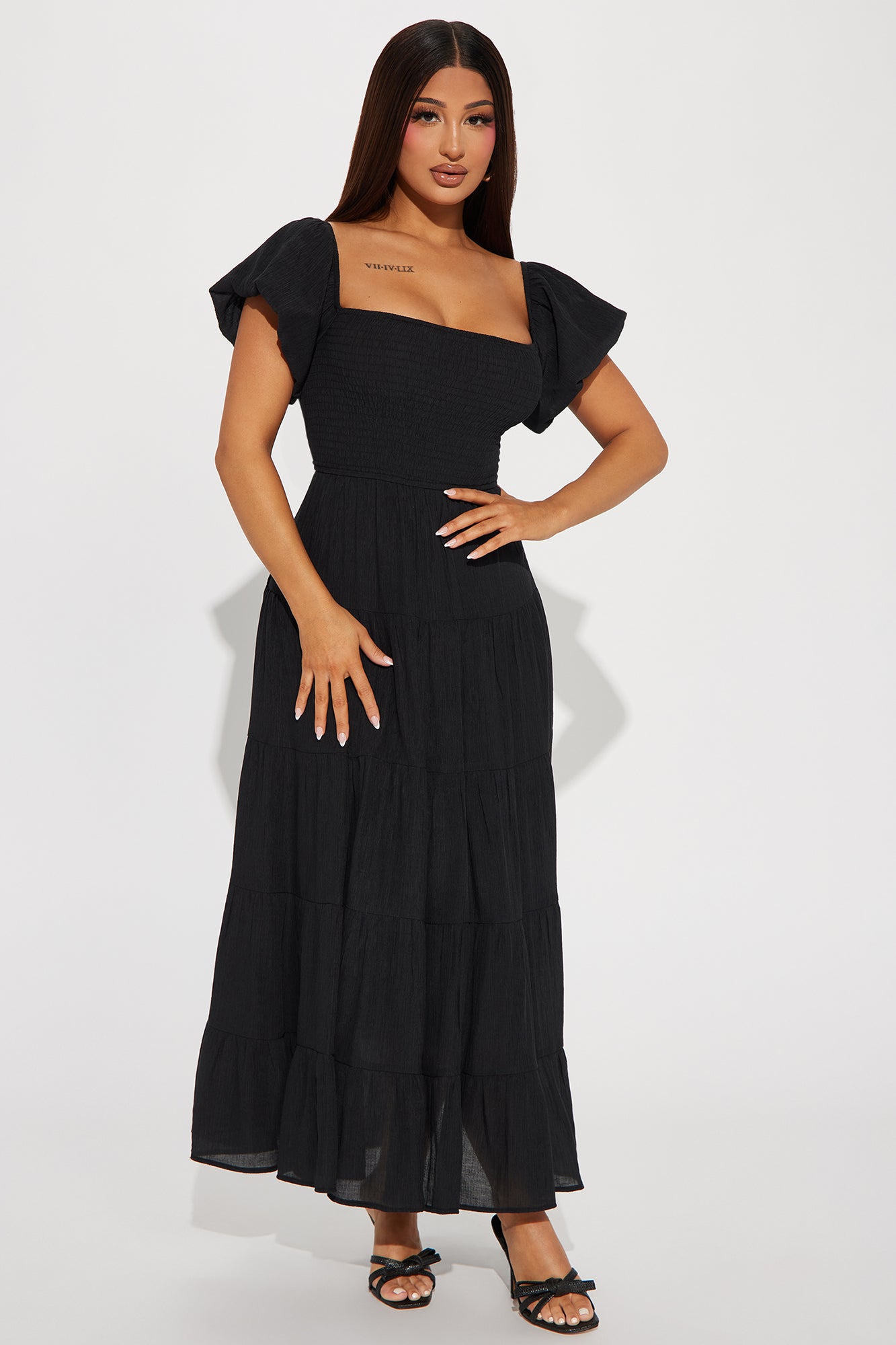 Georgia Ruffle Maxi Dress