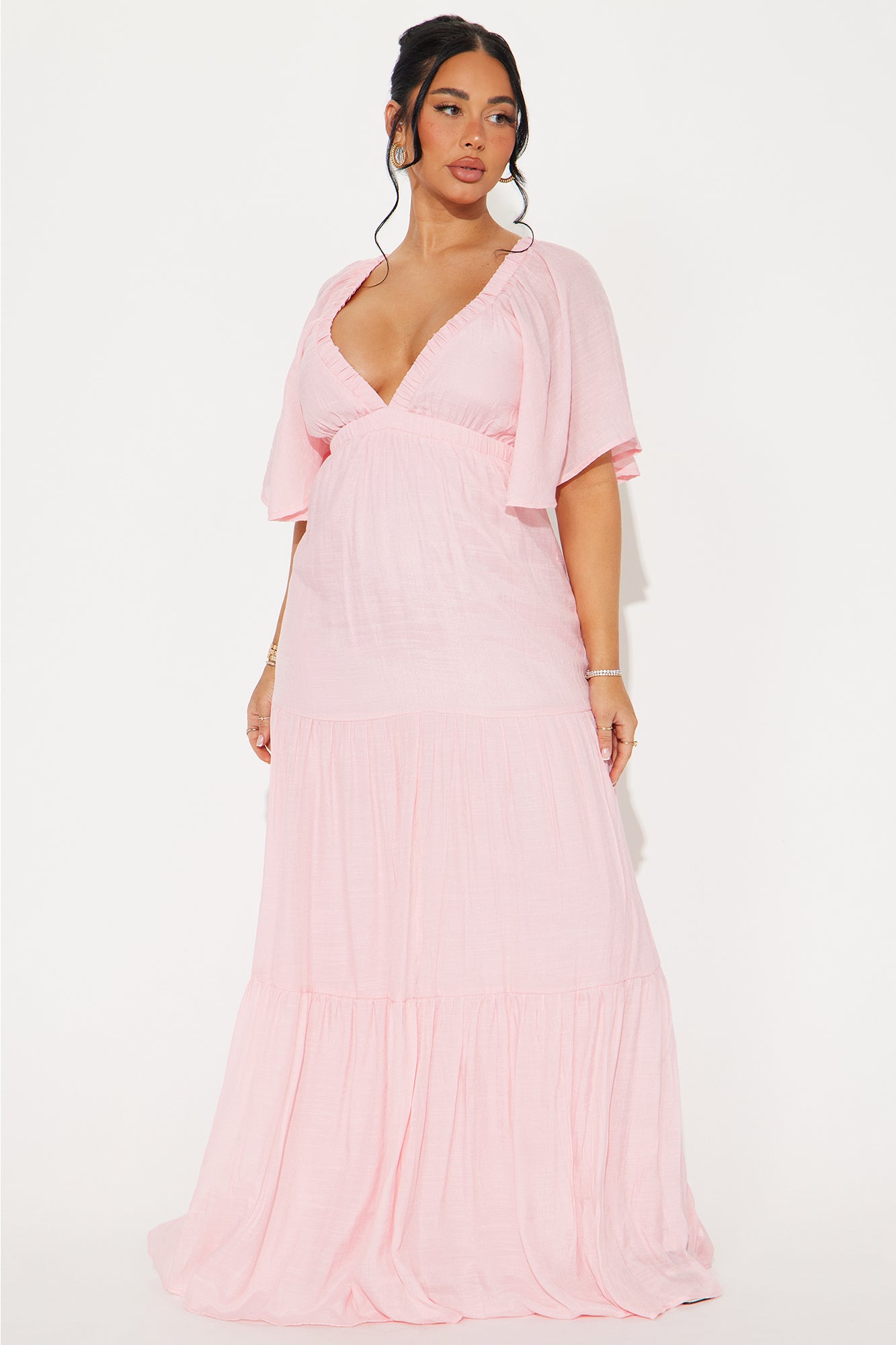 Elena Ruffle Maxi Dress
