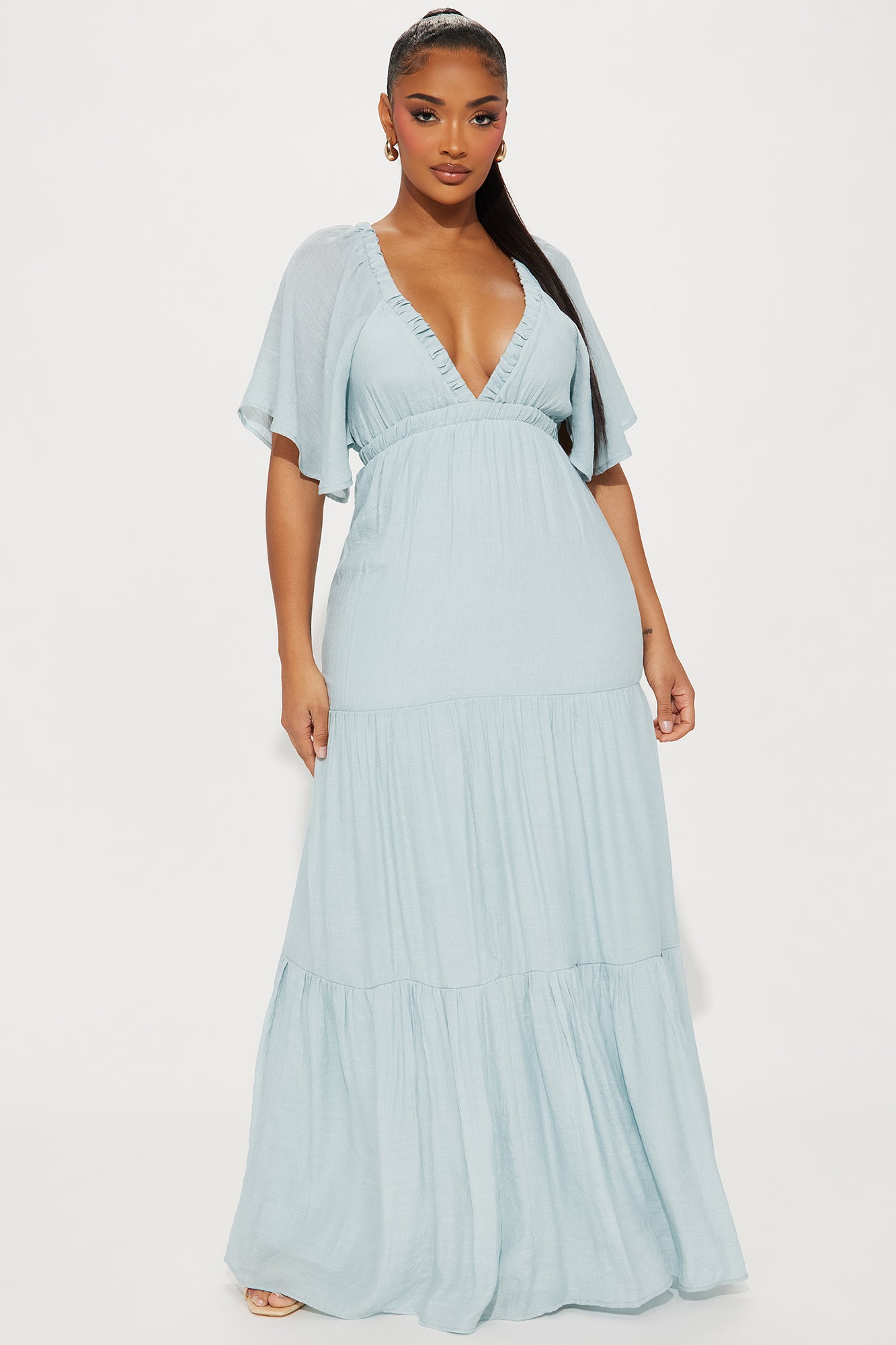 Elena Ruffle Maxi Dress