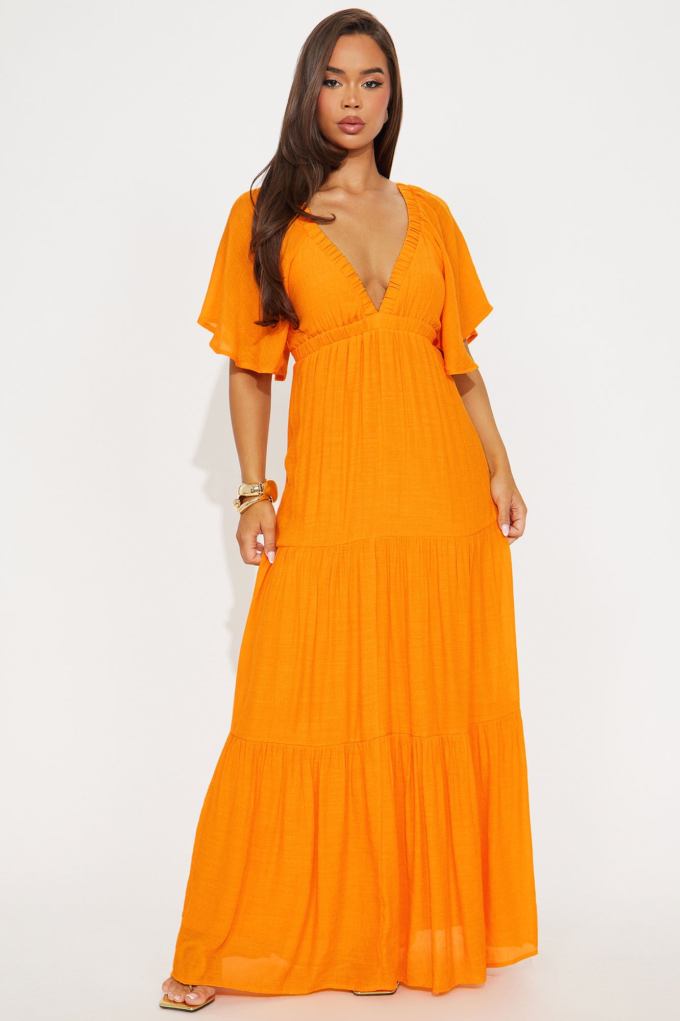 Elena Ruffle Maxi Dress