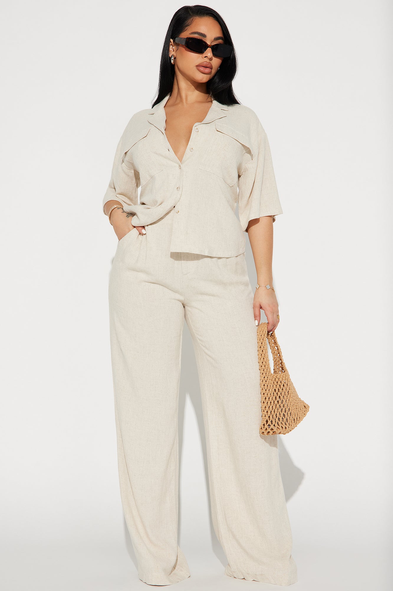 Roslyn Linen Pant Set