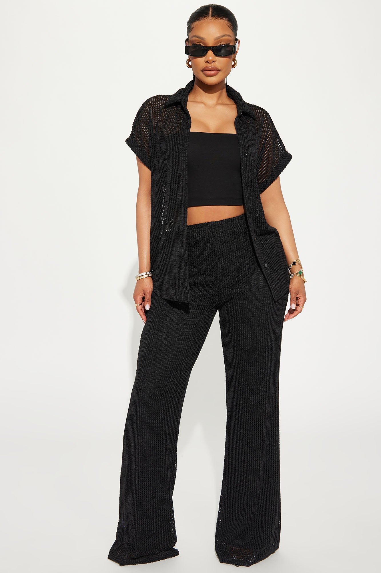 Paradise Livin' Crochet Pant Set