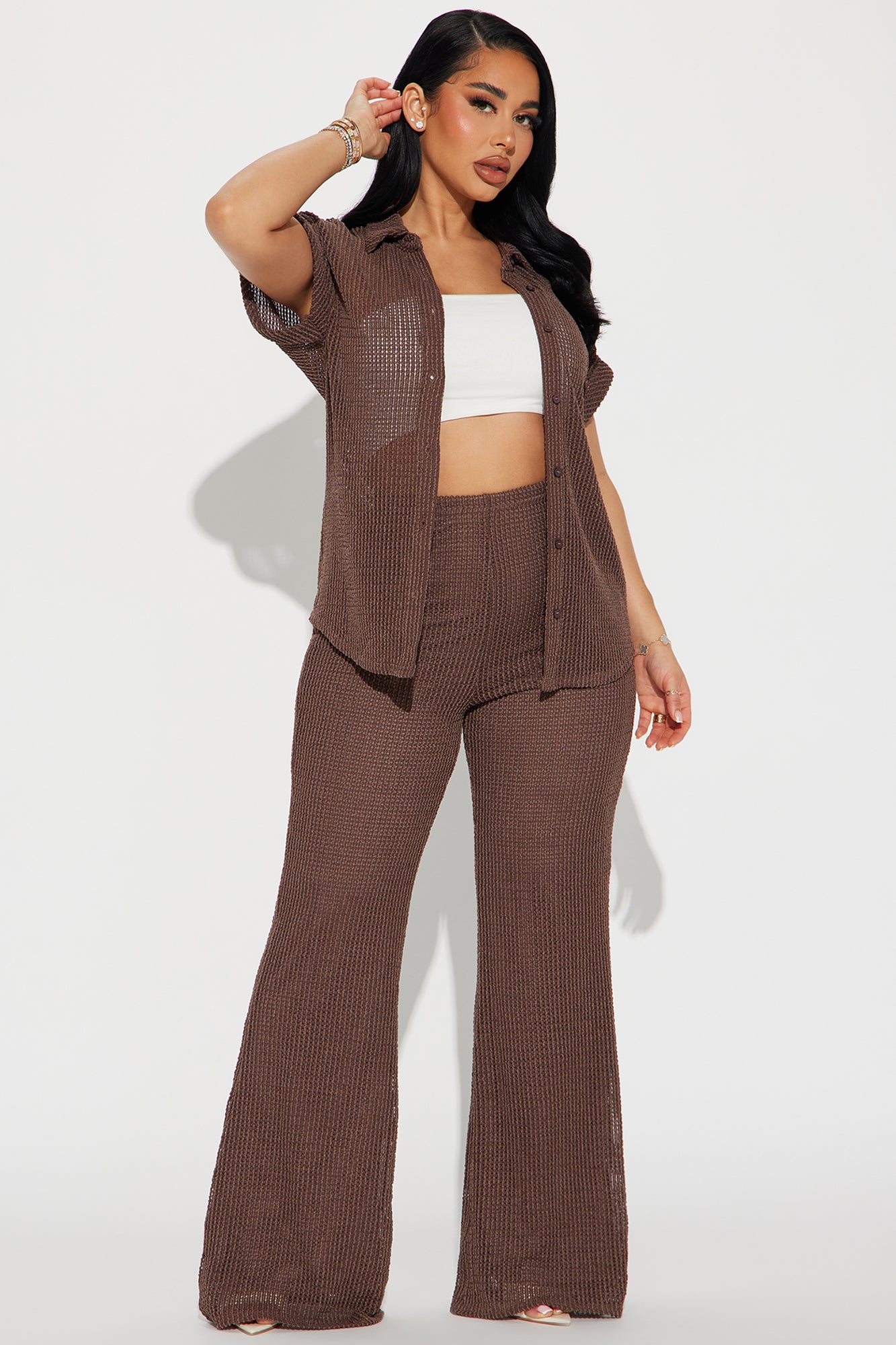 Paradise Livin' Crochet Pant Set