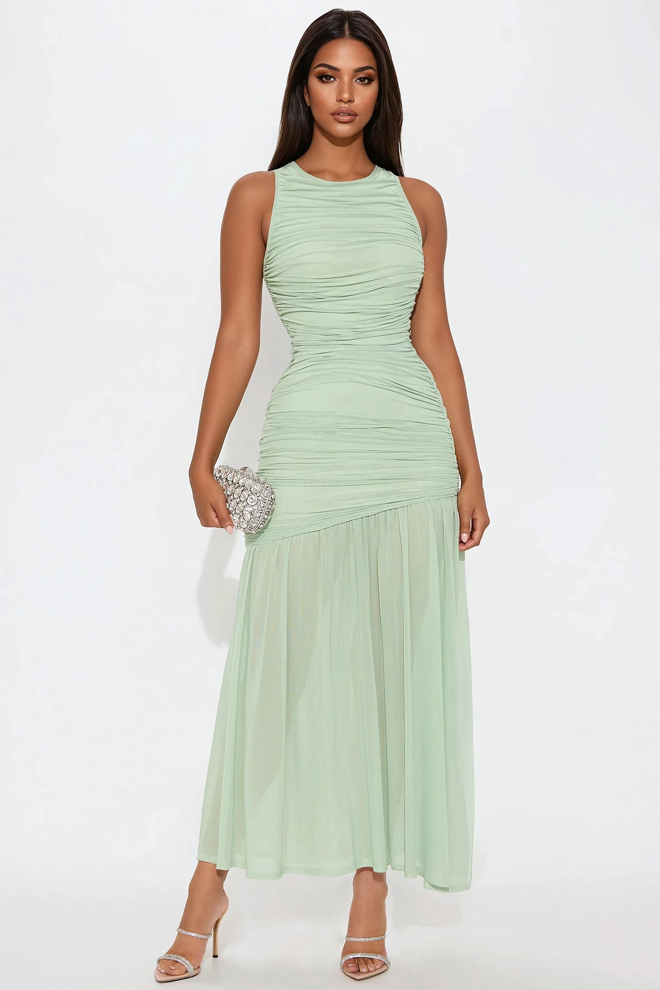 Kendall Ruched Maxi Dress
