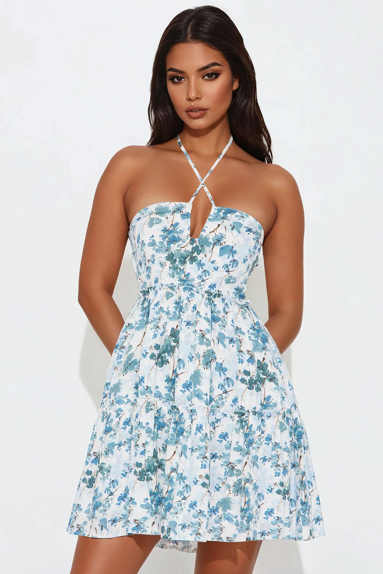 Leah Floral Mini Dress