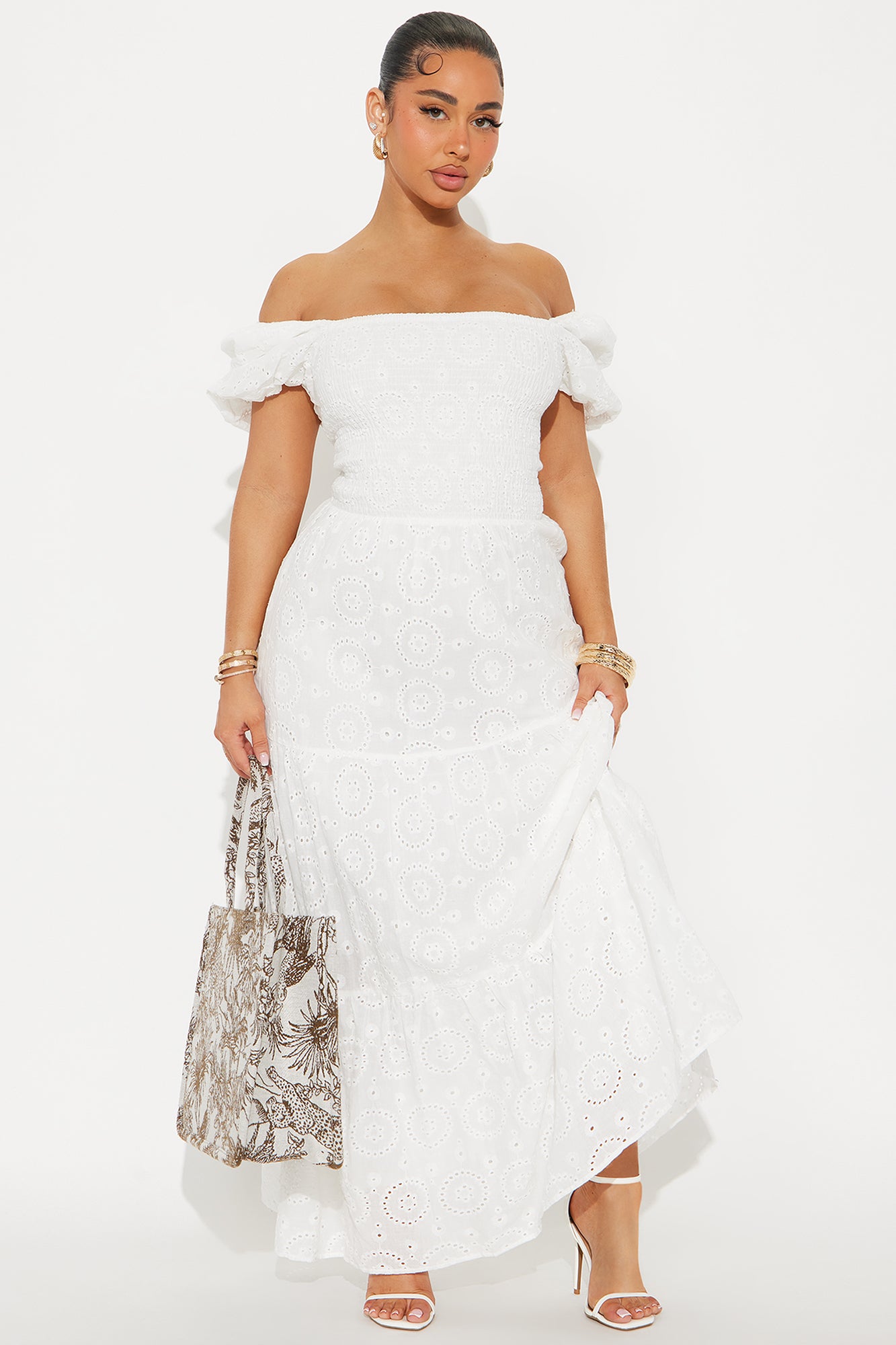 Janice Eyelet Maxi Dress