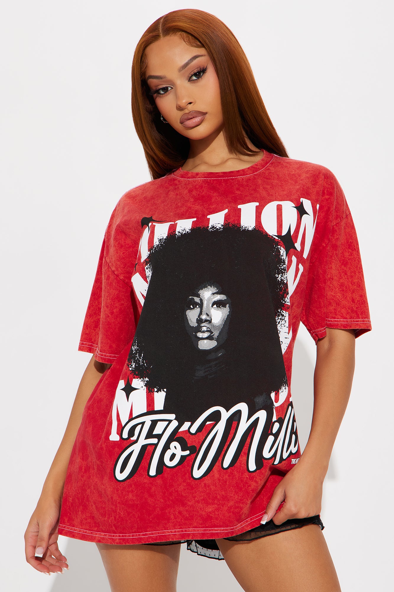 Flo Milli Million Washed Oversized Tee