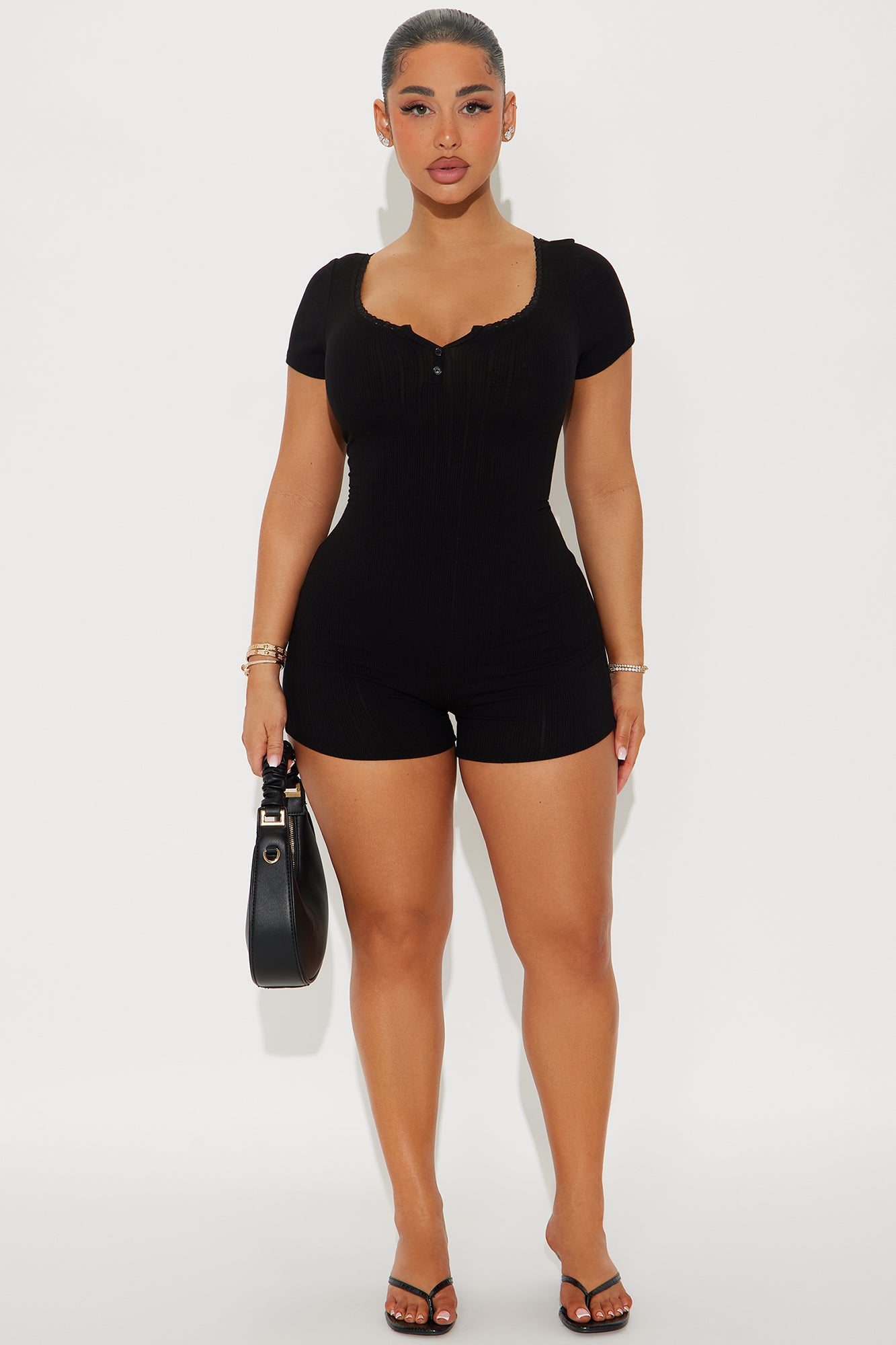 Viktoria Ribbed Romper