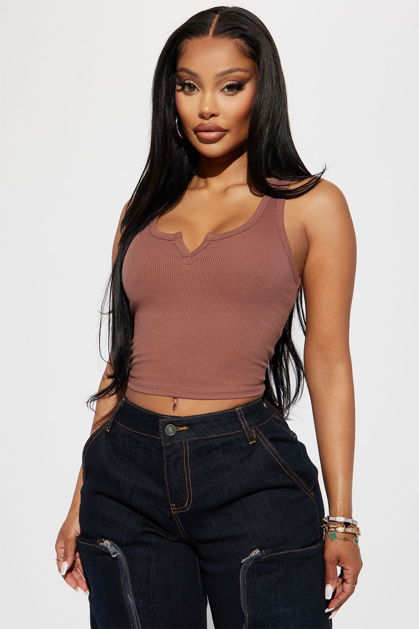 Leah Ribbed Tank Top