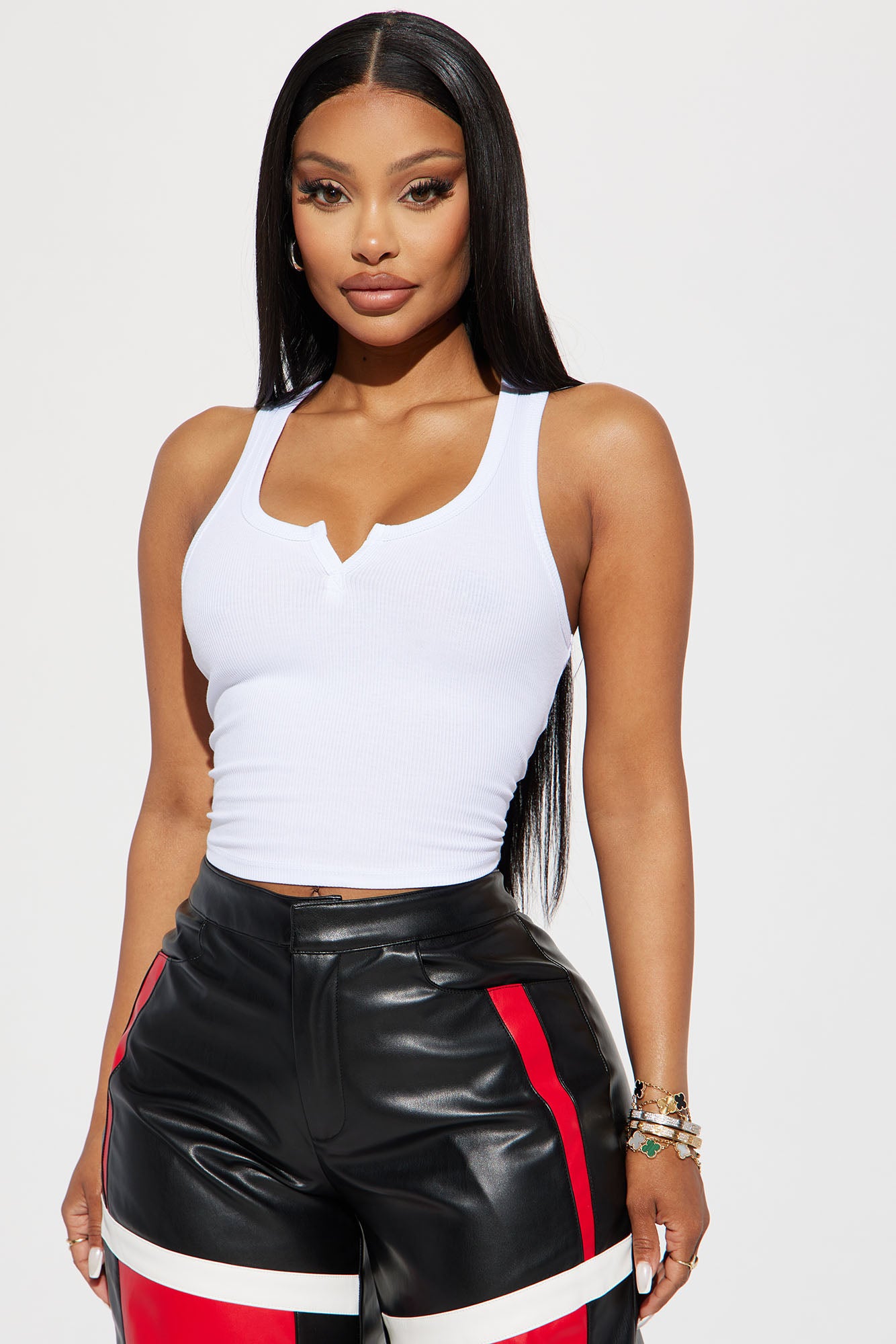 Leah Ribbed Tank Top