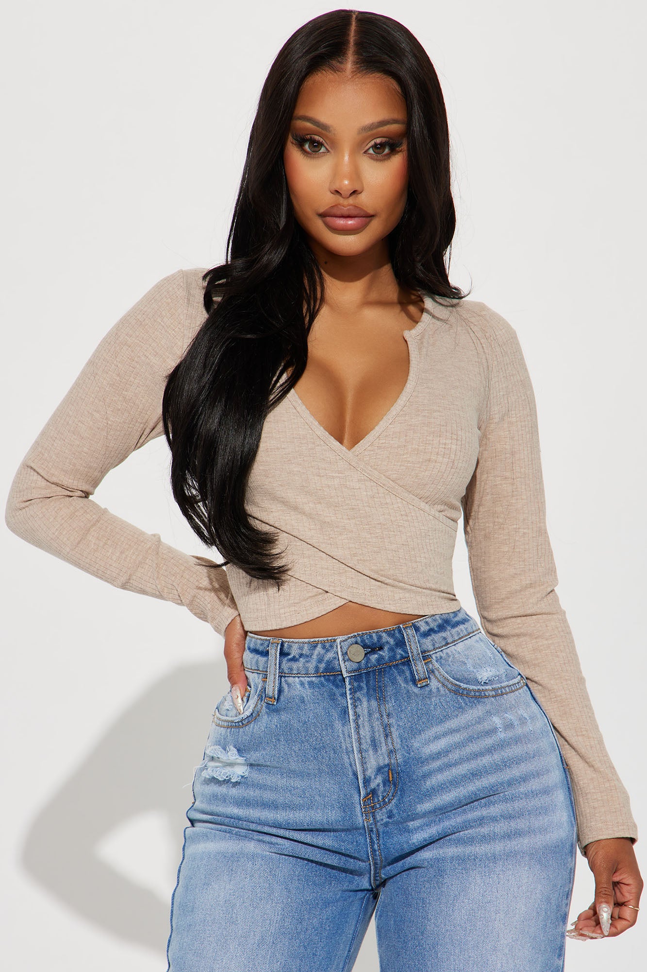 Katrina Long Sleeve Crop Top