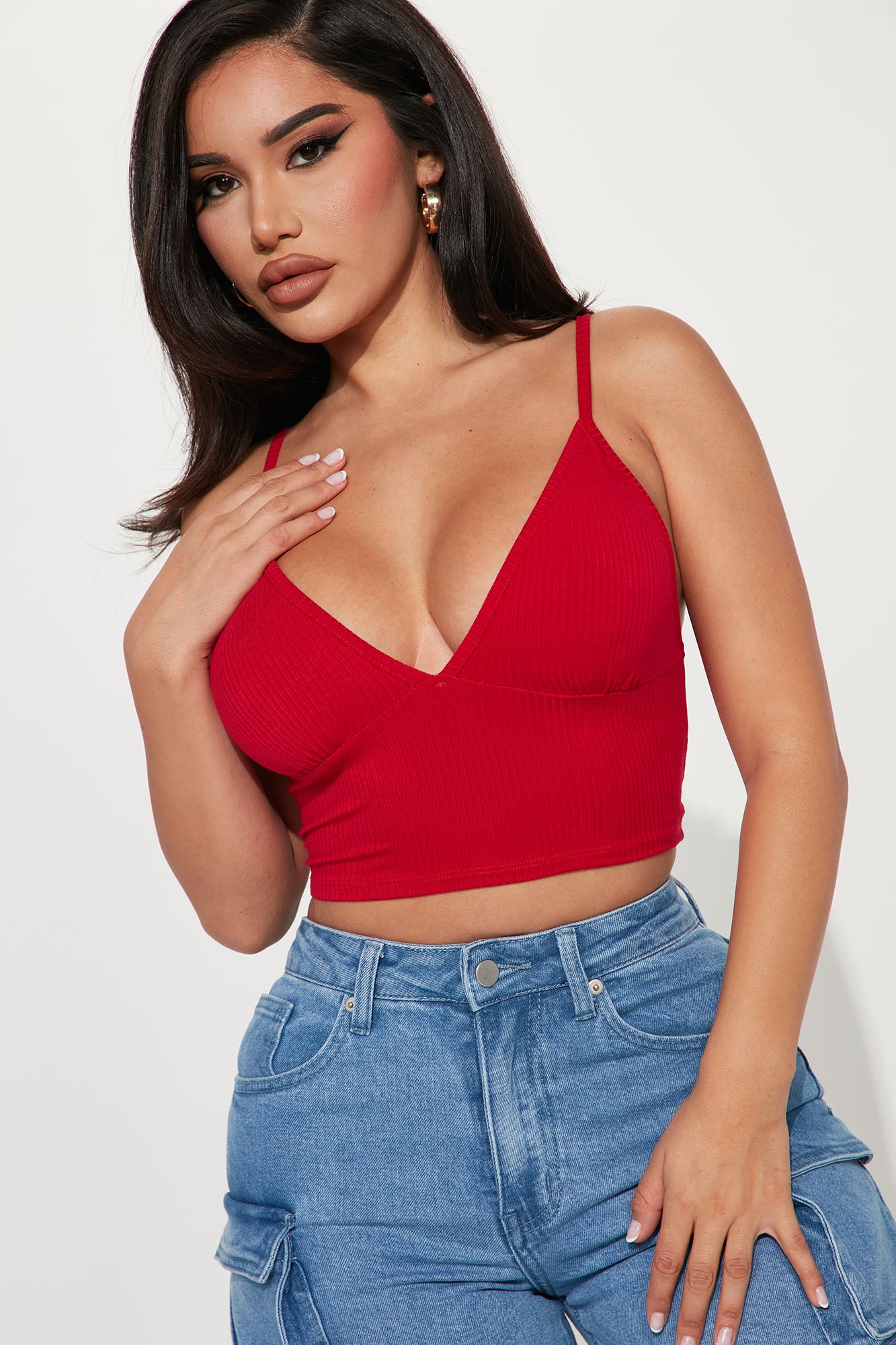 Ellie V Neck Cami Top