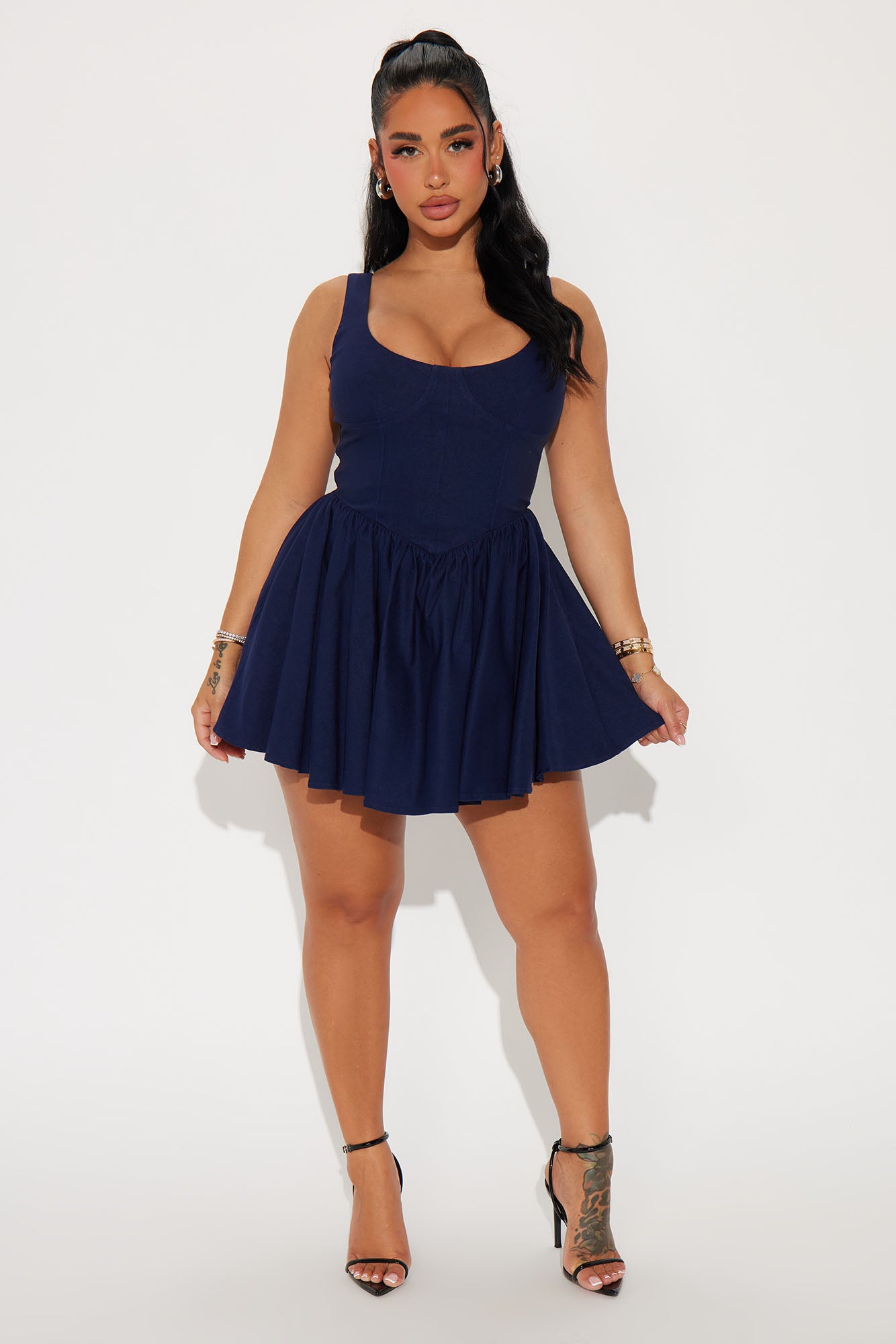 Valentine Twill Mini Dress