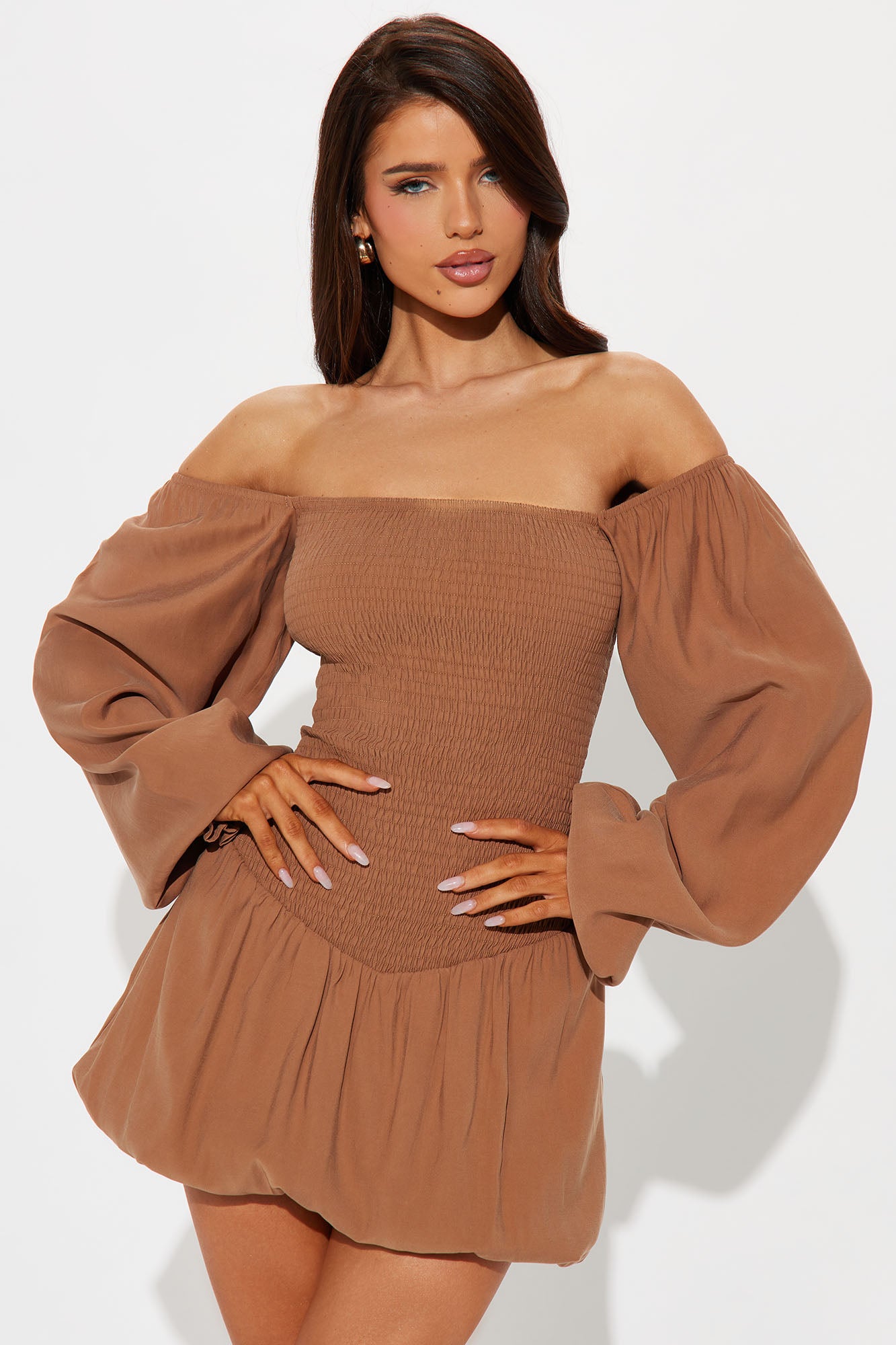 Deeply Rooted Mini Bubble Dress