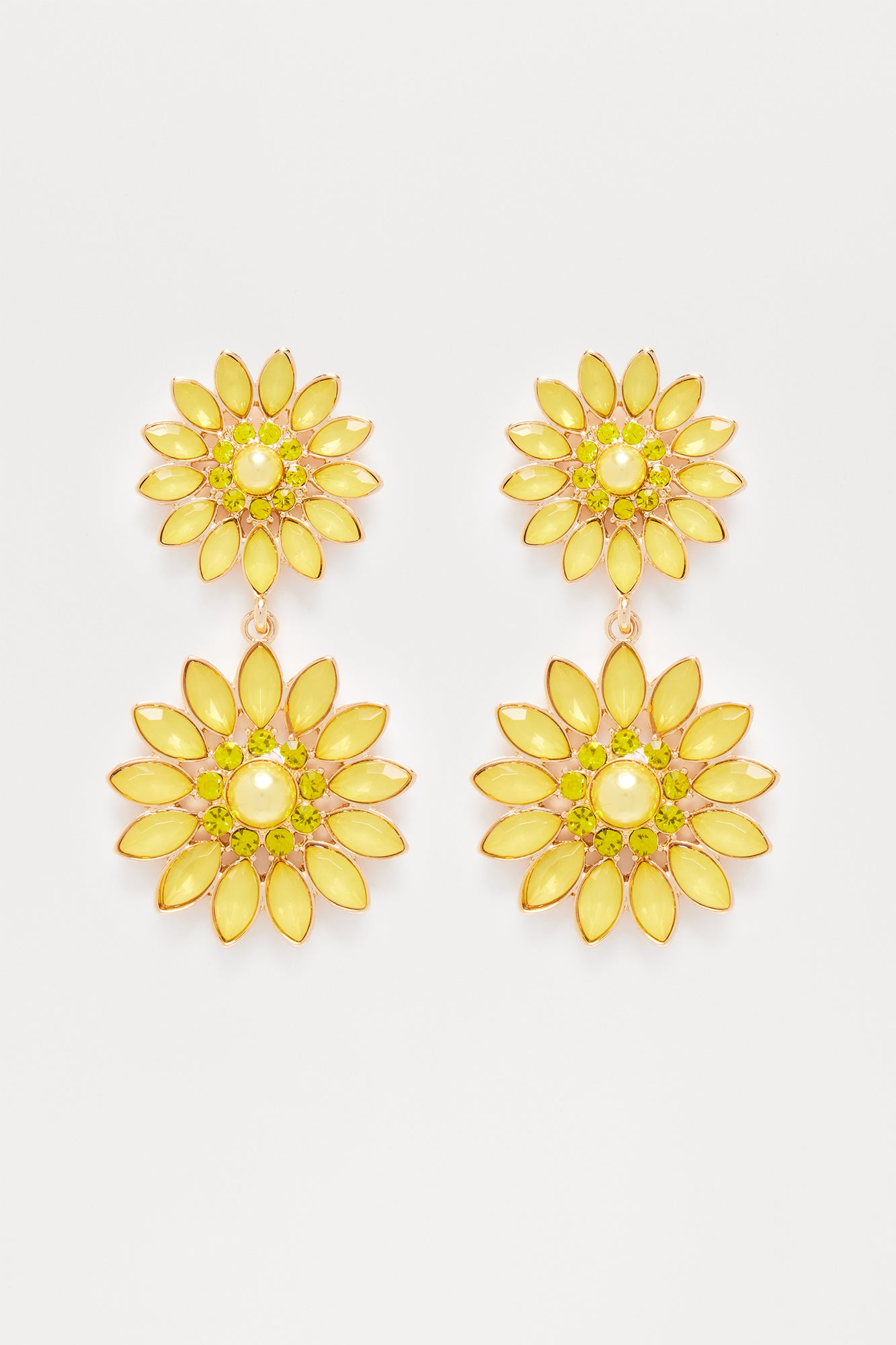 Spring Flower Rhinestone Earrings