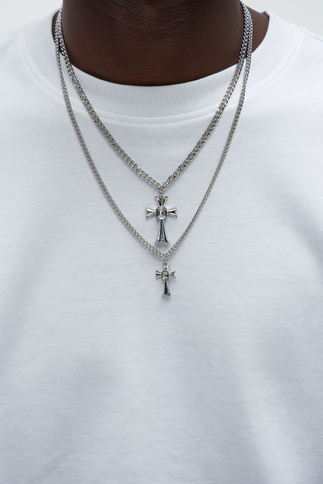 Elysian Double Cross Necklace Set
