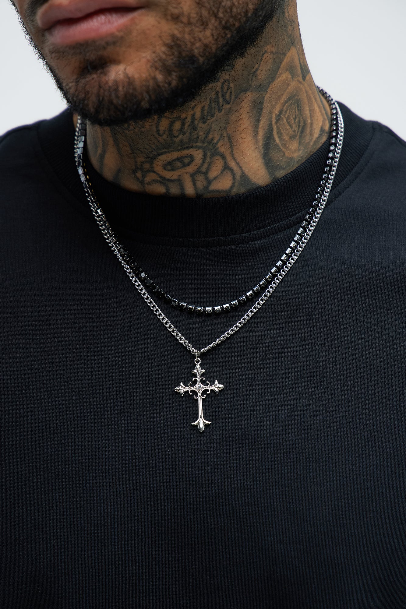 Celestial Cross Necklace Set