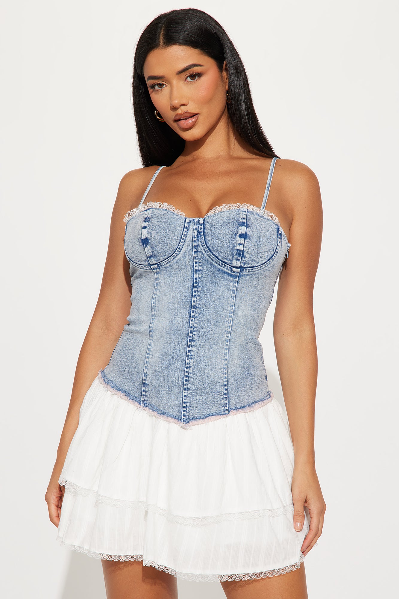 Love Story Denim Mini Dress