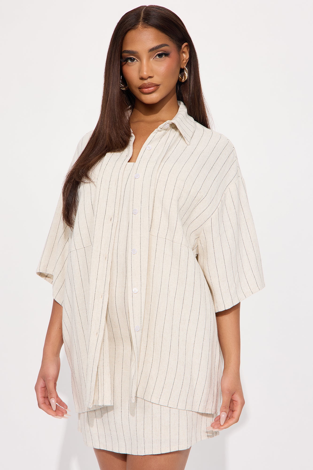 Chill Out Linen Mini Dress Set