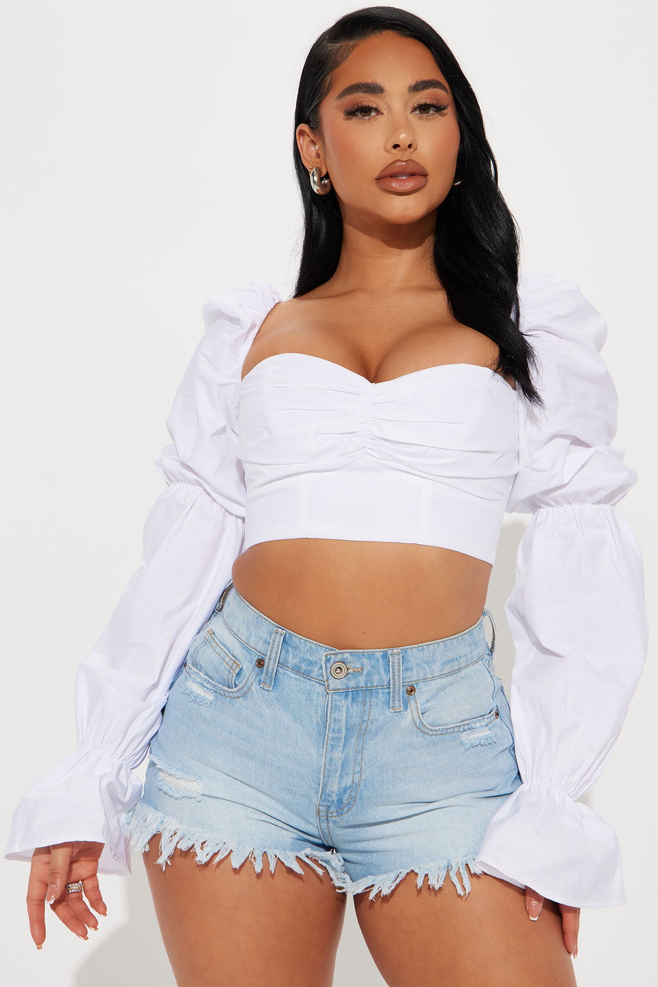 Secret Diary Poplin Corset Top